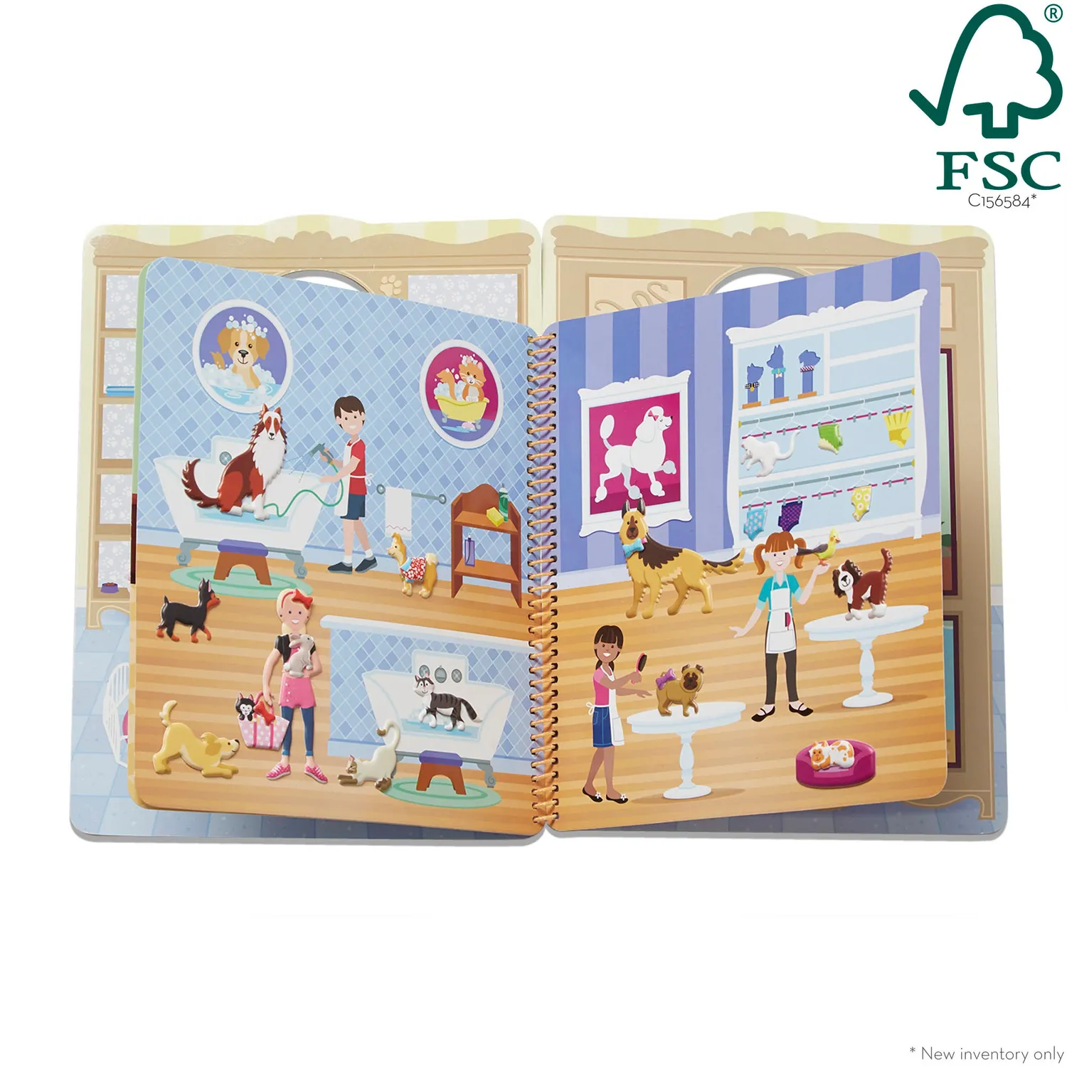 Melissa & Doug Pet Place puffy stickerboek herbruikbaar