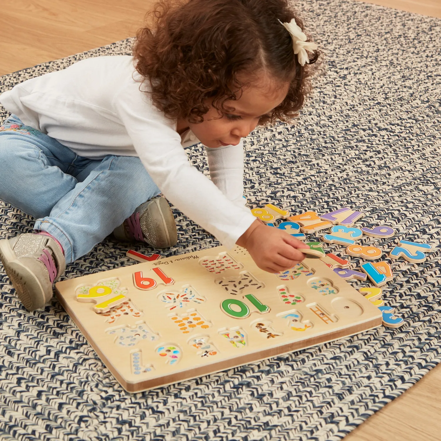 Melissa & Doug Numbers geluidspuzzel 21 stukjes hout