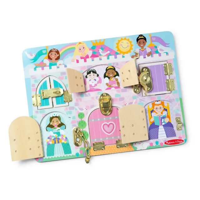 Melissa & Doug Princess Castle Latches Board slotjesbord prinses