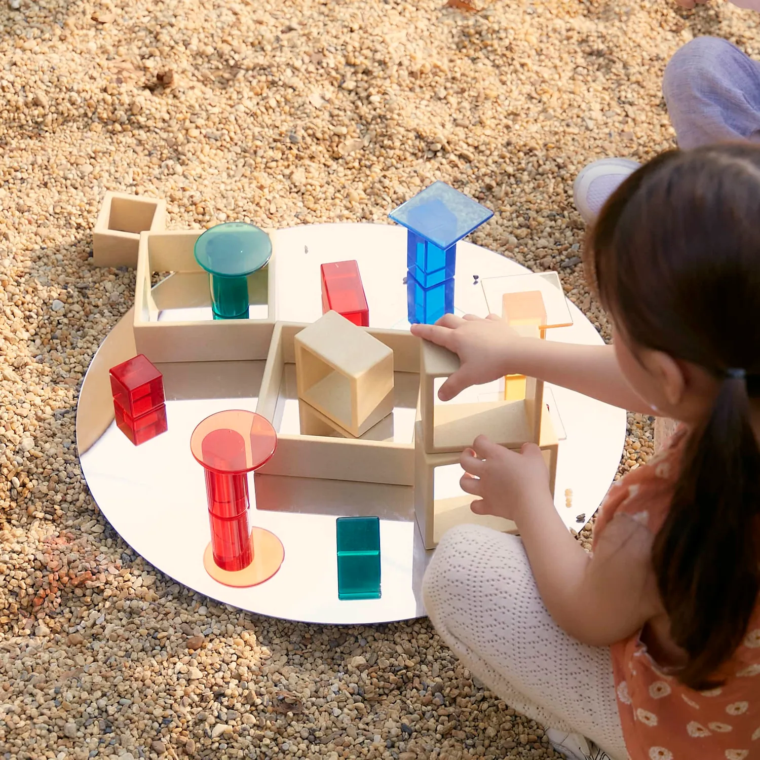 Guidecraft Discovery Squares stapelblokken naturel 2 jaar