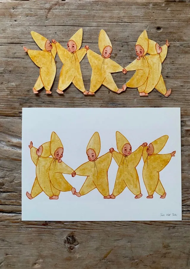 Ginger Fairy Dansende sterren knutselvel A3 300 grams