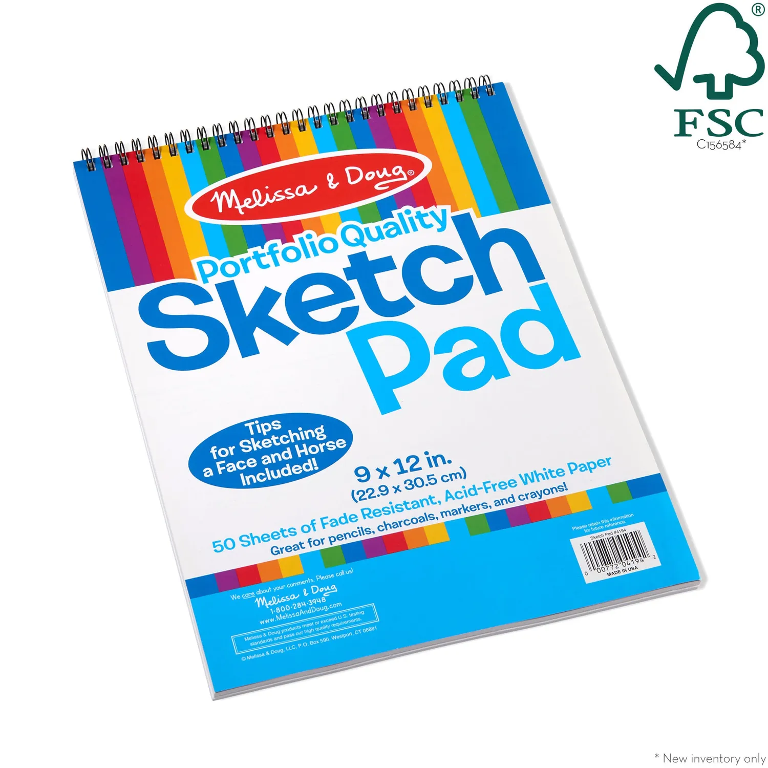 Melissa & Doug Sketch Pad 9x12 schetsblok tekenpapier