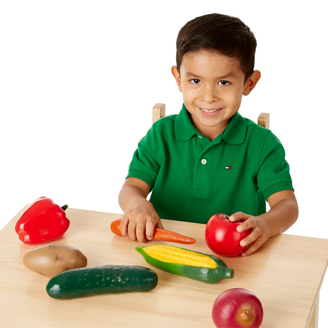Melissa & Doug Fruit & Veggies speelgoedeten set 16-delig