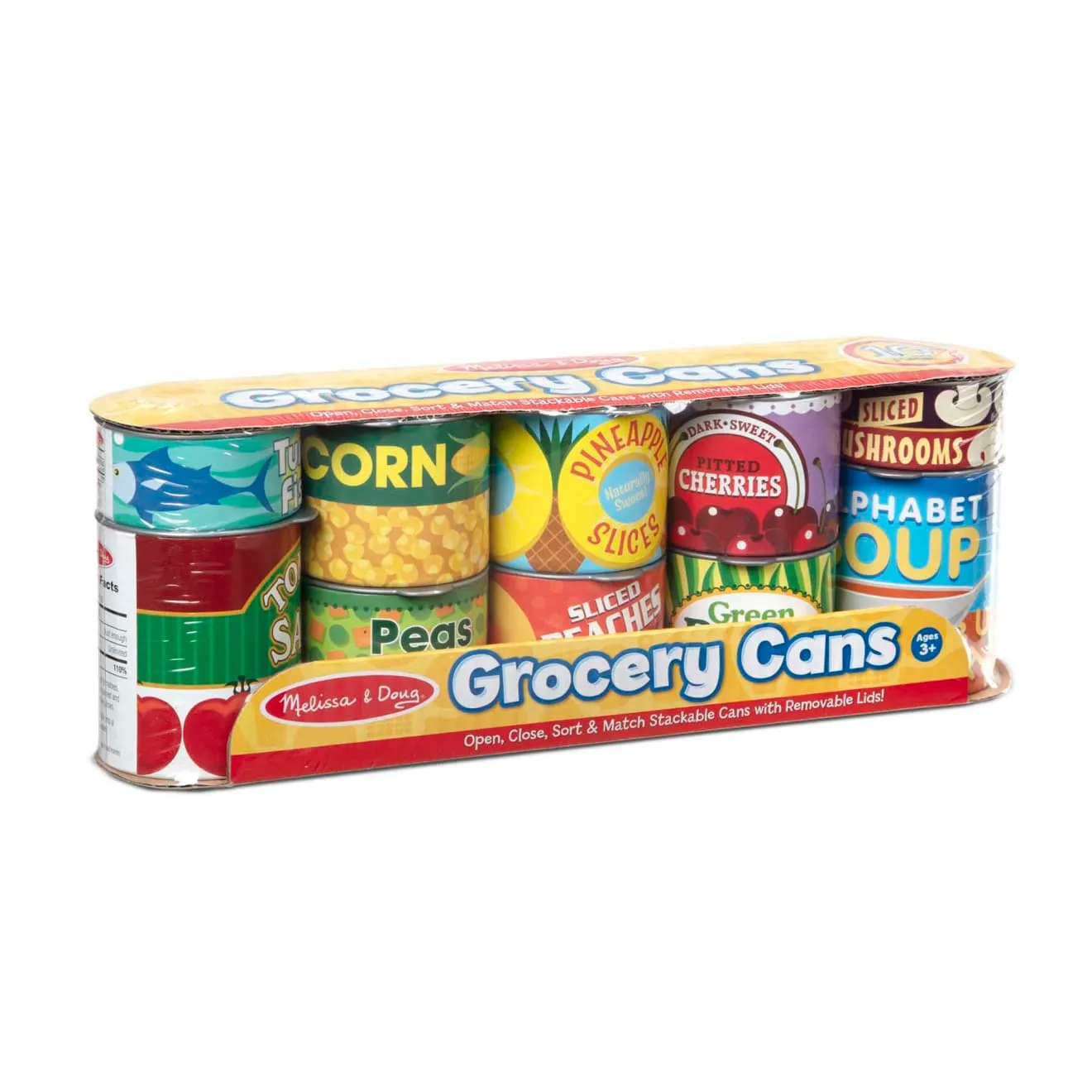 Melissa & Doug Let's Play House Grocery Cans speelblikjes