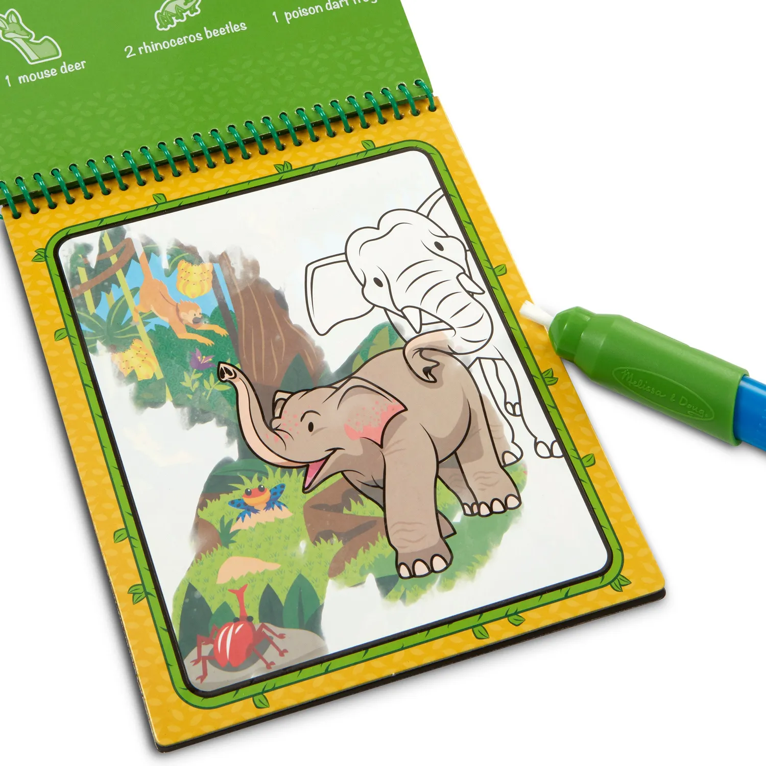 Melissa & Doug Water Wow 3-Pack kleurboeken jungle safari boerderij
