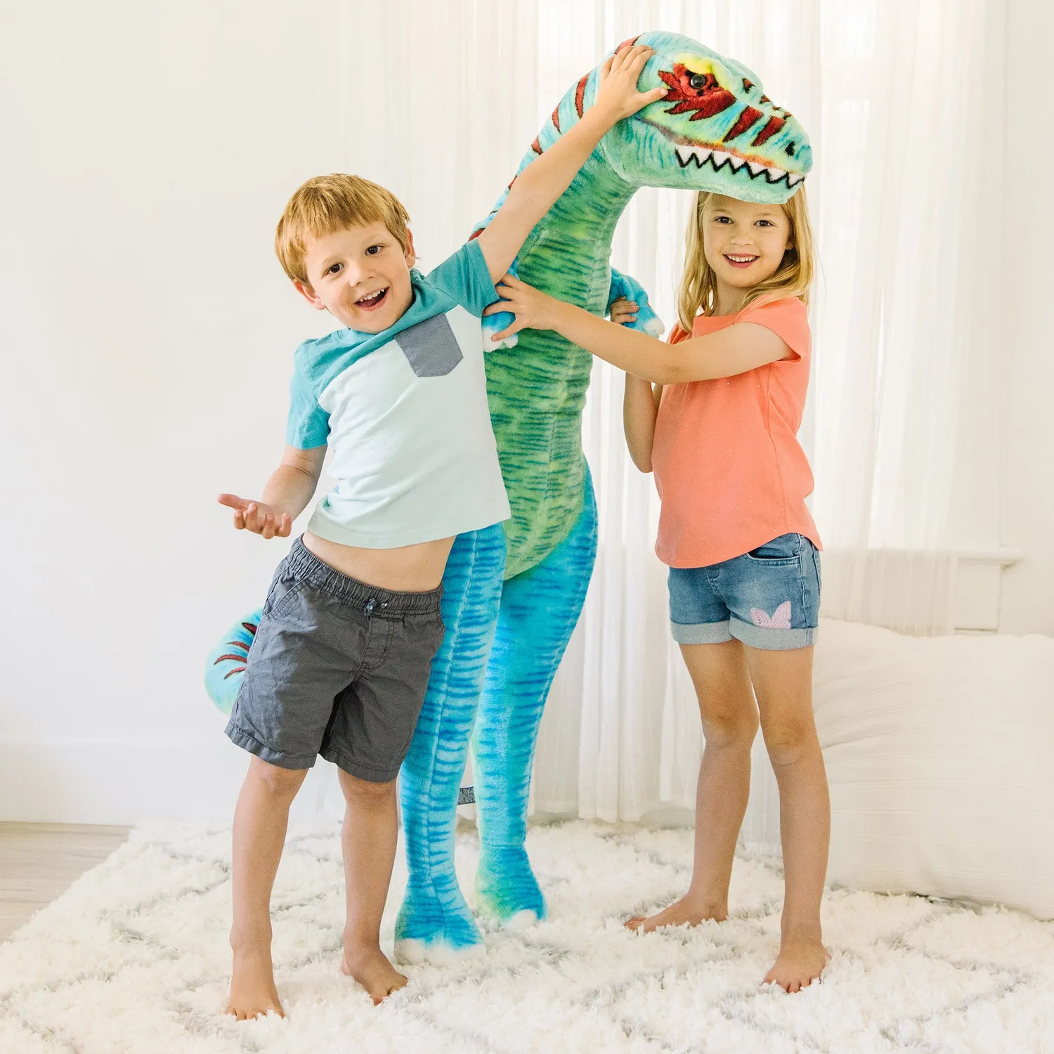 Melissa & Doug T-Rex Grote Knuffel 130 cm pluche