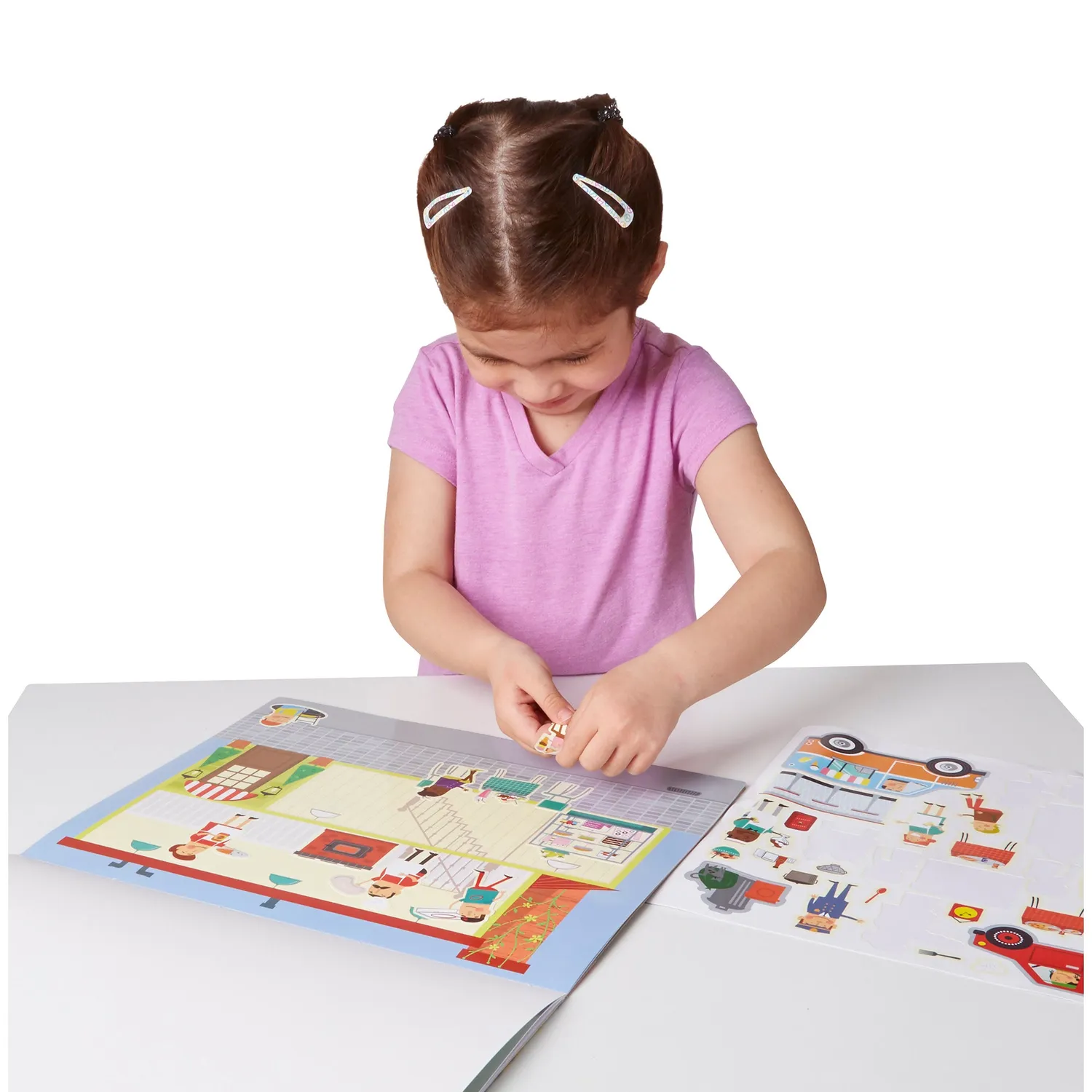 Melissa & Doug My Town herbruikbare stickerpad 200 stickers