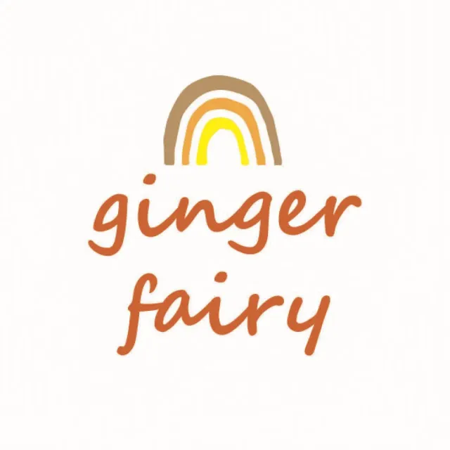 Ginger Fairy AHS Steker cijfer 4 steekfiguur hout 8 cm