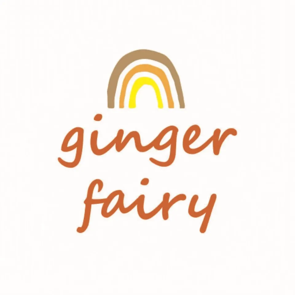 Ginger Fairy AHS Steker cijfer 4 steekfiguur hout 8 cm