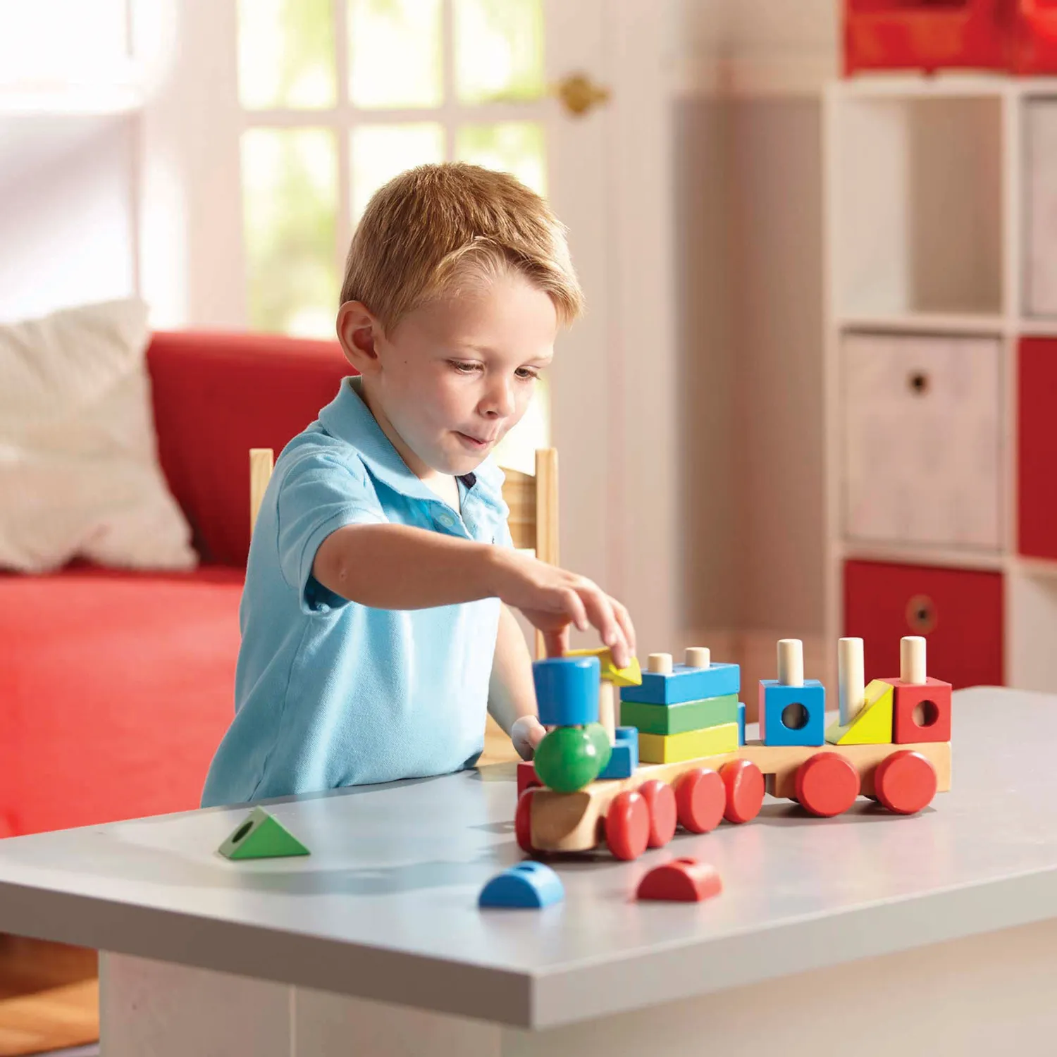 Melissa & Doug Stapeltrein Houten Speelgoed 15-delig
