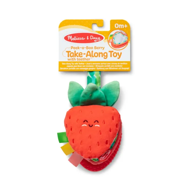 Melissa & Doug Peek-a-Boo Berry meeneemspeeltje aardbei