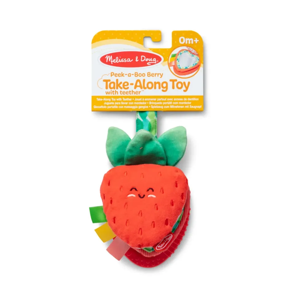 Melissa & Doug Peek-a-Boo Berry meeneemspeeltje aardbei