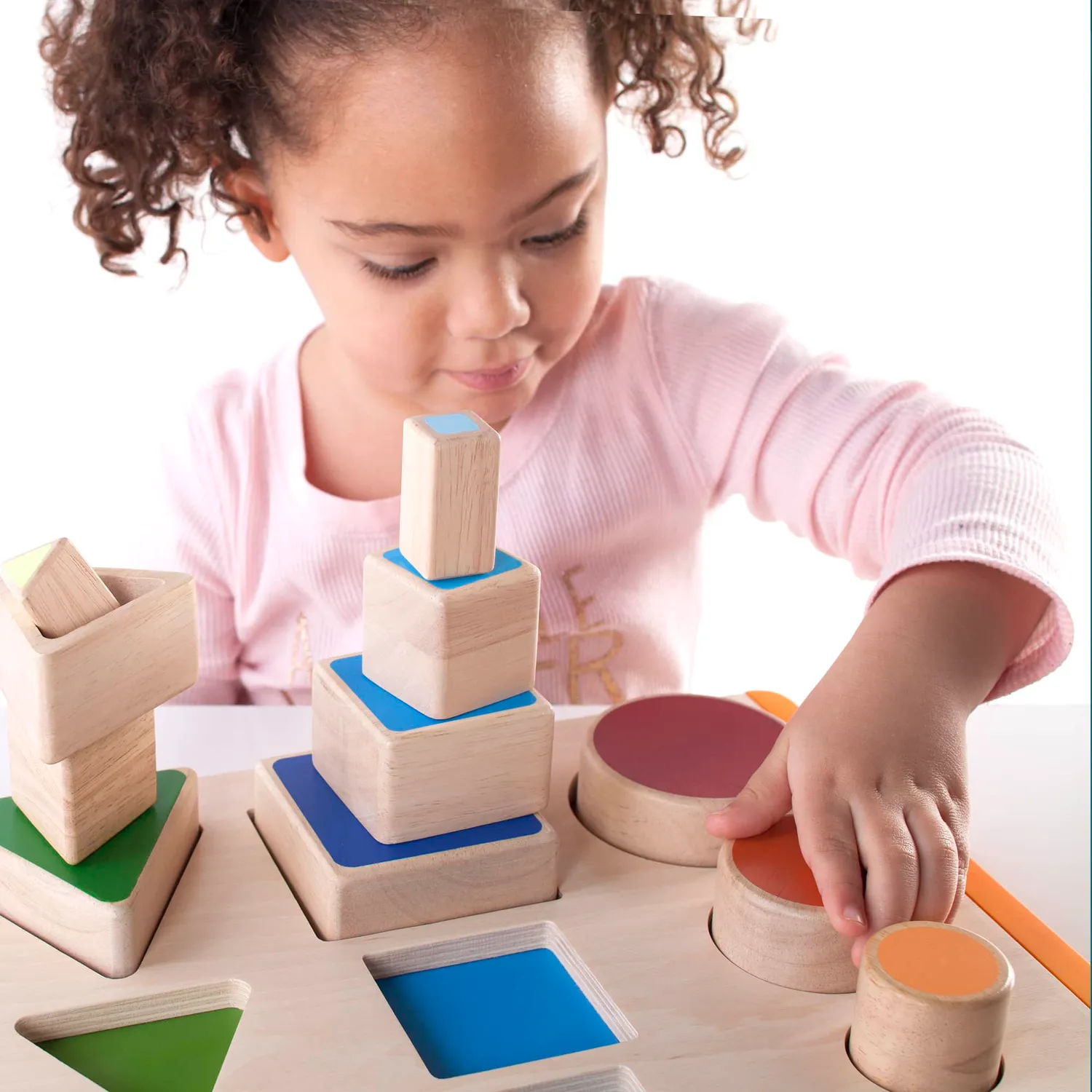 Guidecraft Nest and Stack Shapes vormenpuzzel hout 2+