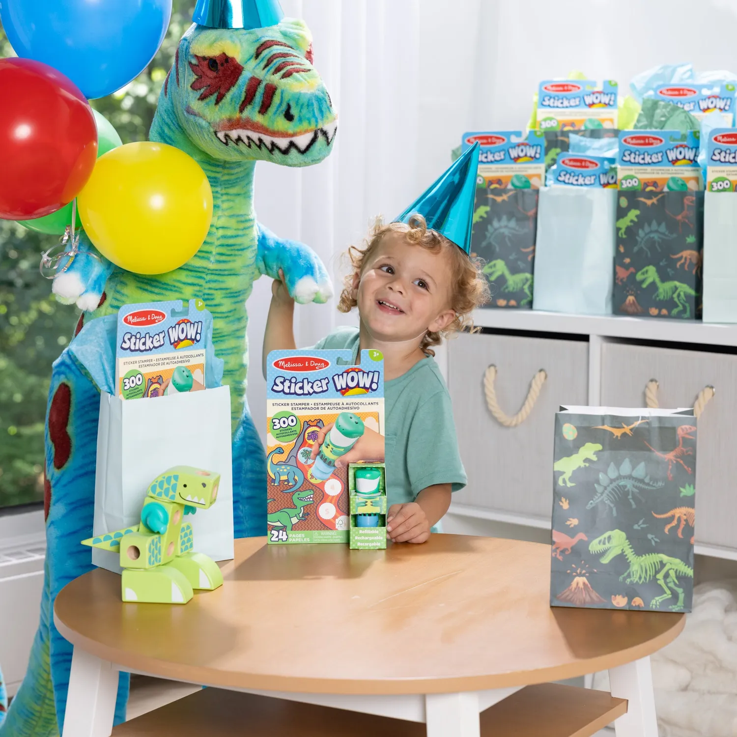 Melissa & Doug Sticker WOW Dino Stempelset 12-pack