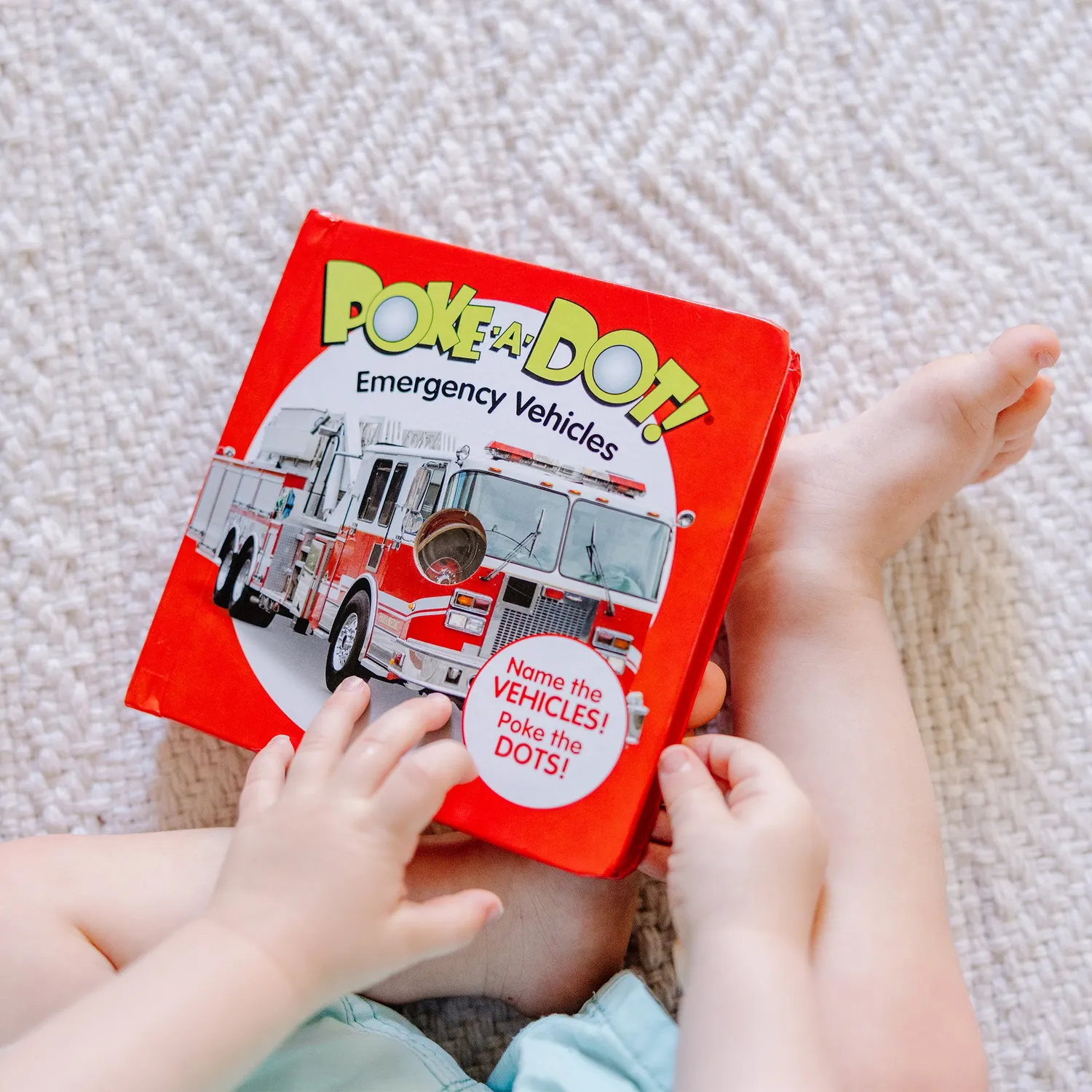 Melissa & Doug Poke-a-Dot kartonboek noodvoertuigen 10 pagina's
