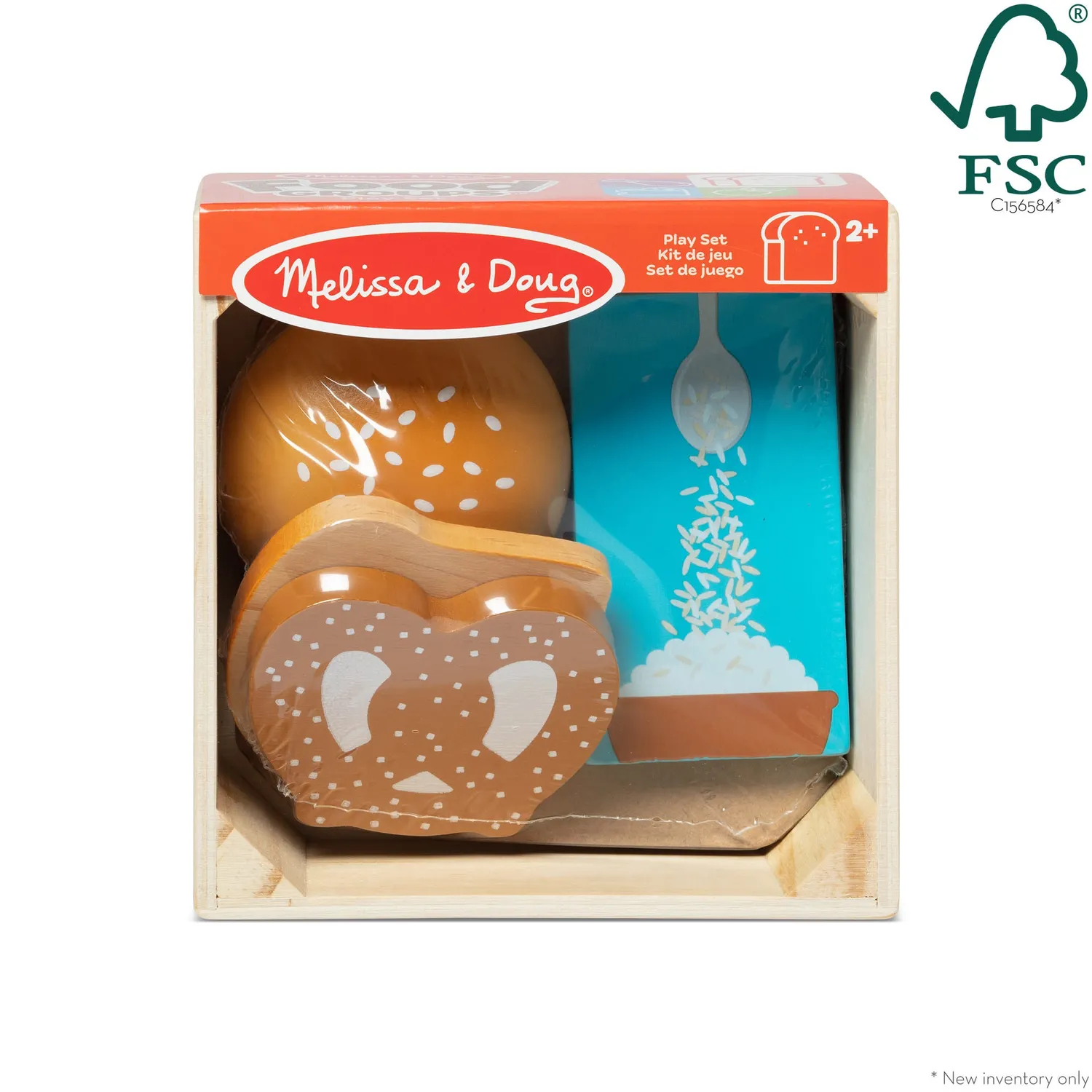 Melissa & Doug Granen Houten Speelvoedsel Set