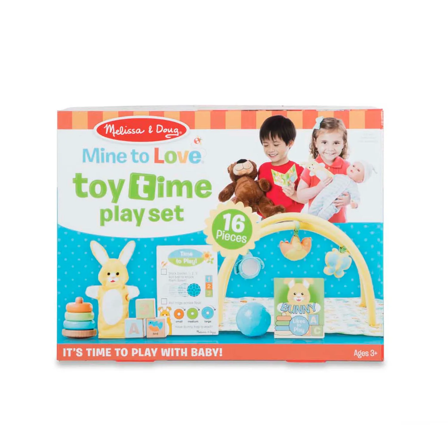 Melissa & Doug Mine to Love Toy Time poppen speelset 16-delig