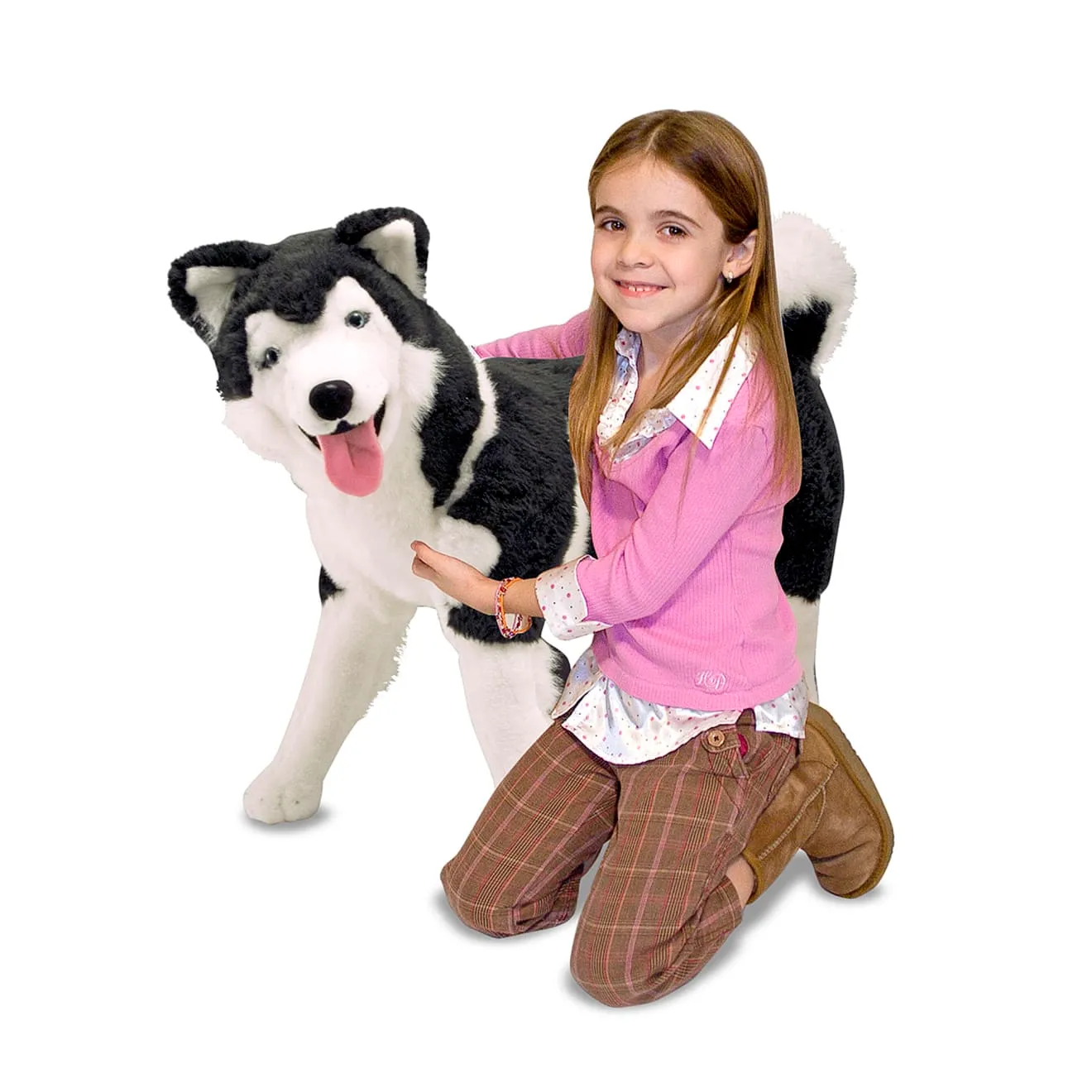 Melissa & Doug Husky knuffel groot levensecht 3-5 jaar