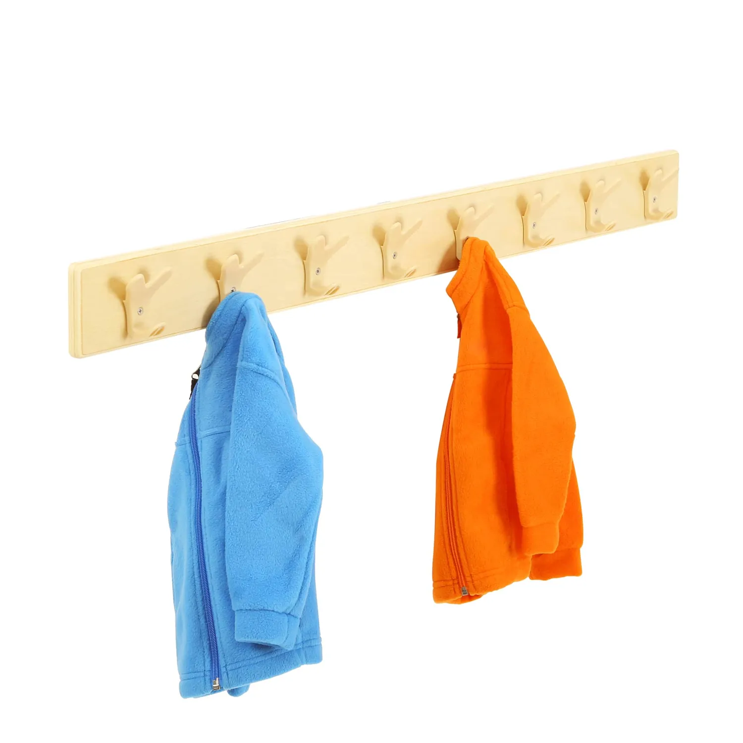 Guidecraft Coat Hook Strip kapstok 8 haken berken