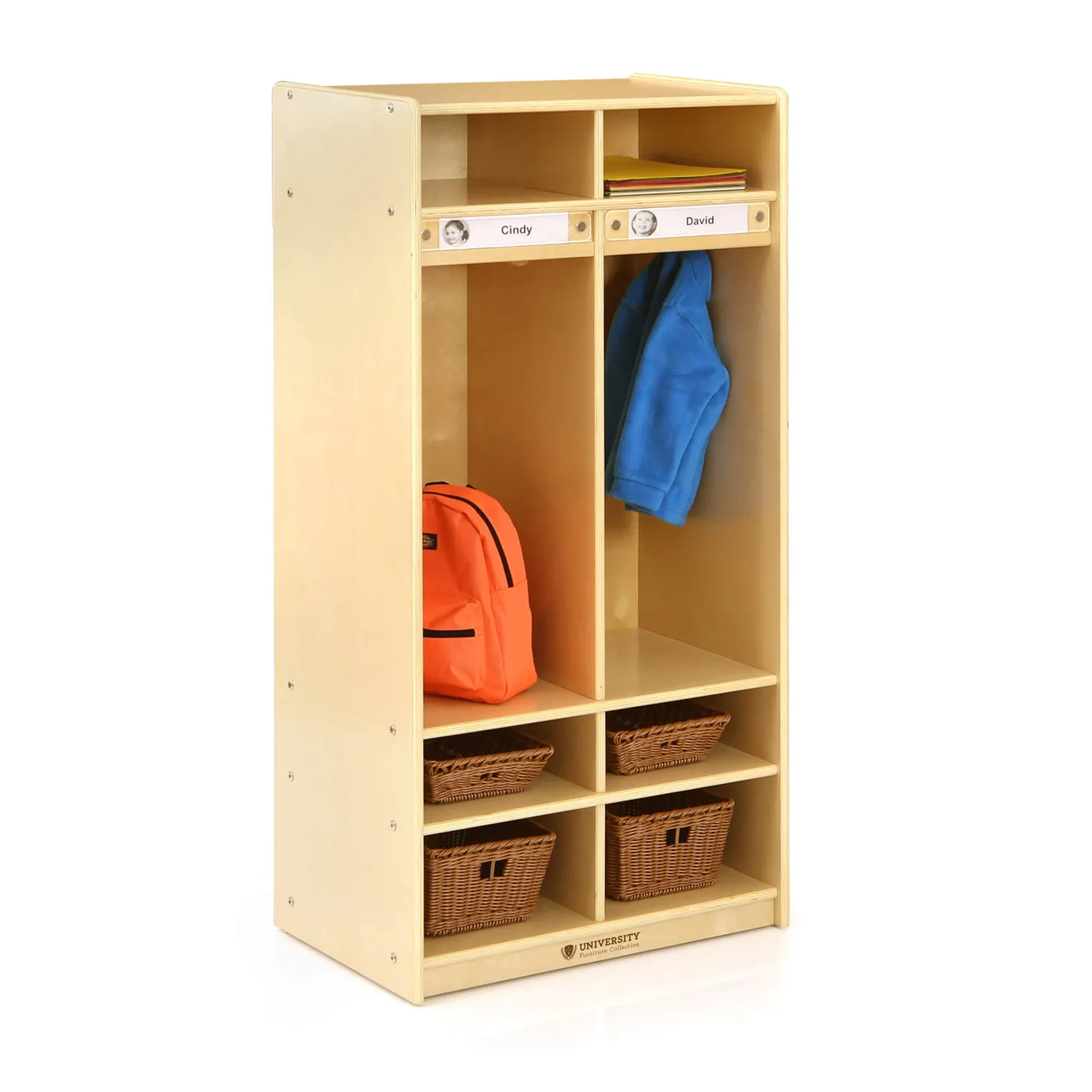 Guidecraft 2-Section Locker lockerkast berken 122 cm