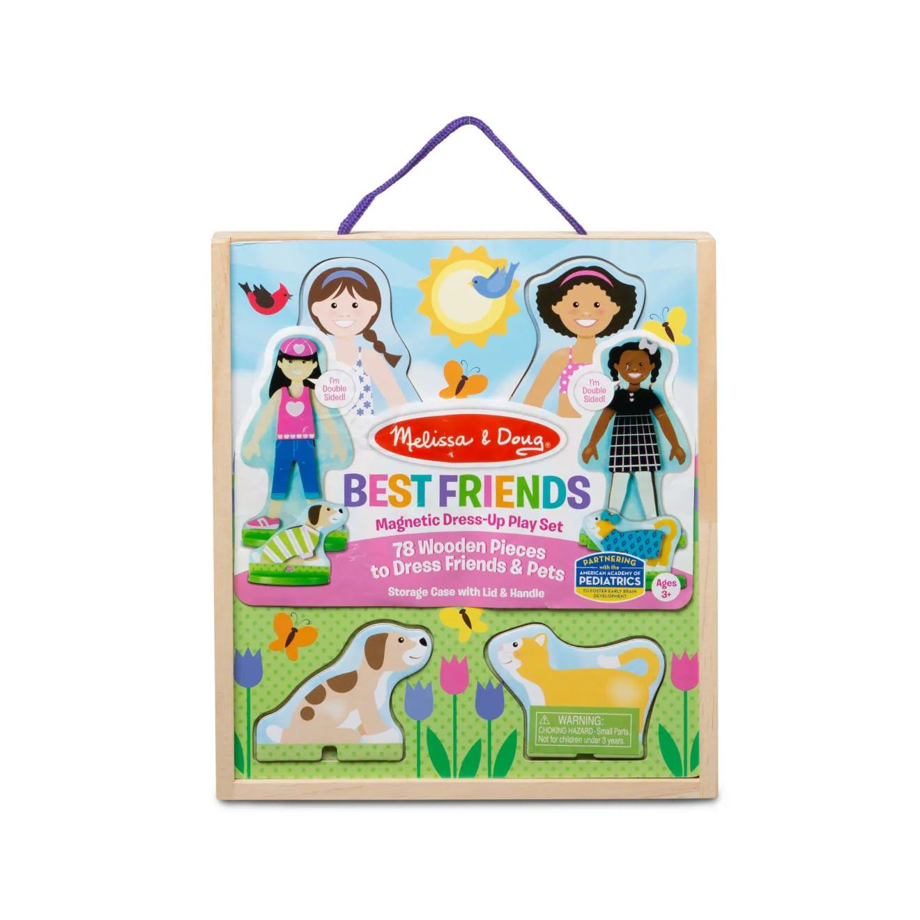 Melissa & Doug Best Friends magnetische aankleedpoppen 2 poppen hout