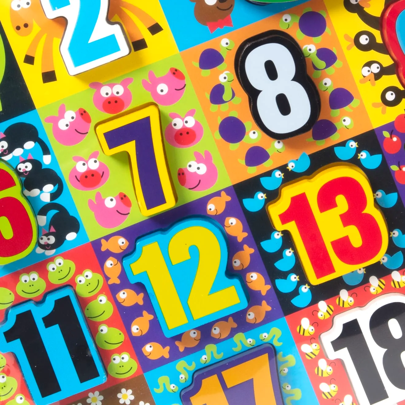 Melissa & Doug Jumbo Numbers houten puzzel 1-20 20 stukjes