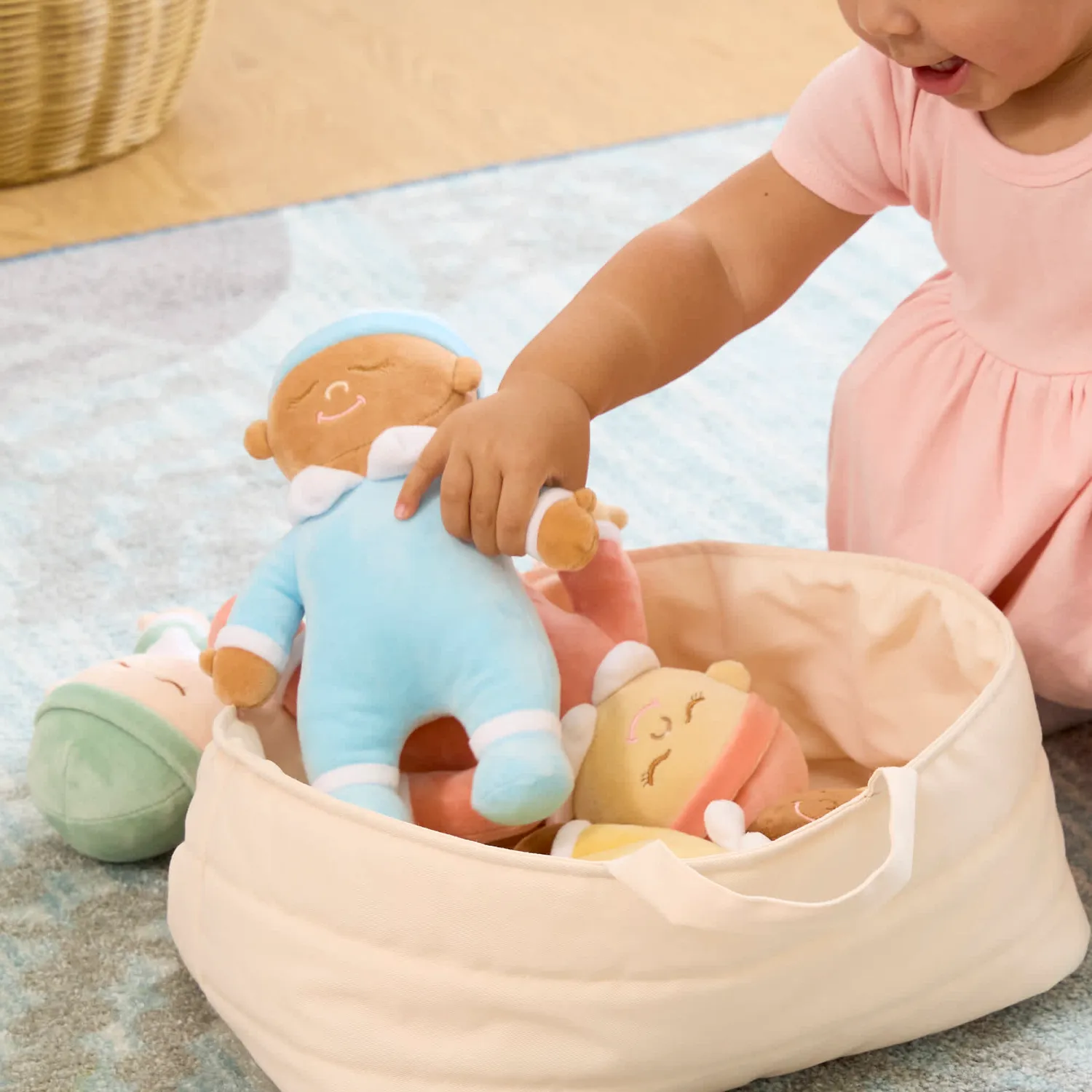 Guidecraft Cuddle Dolls knuffelpoppen set van 4