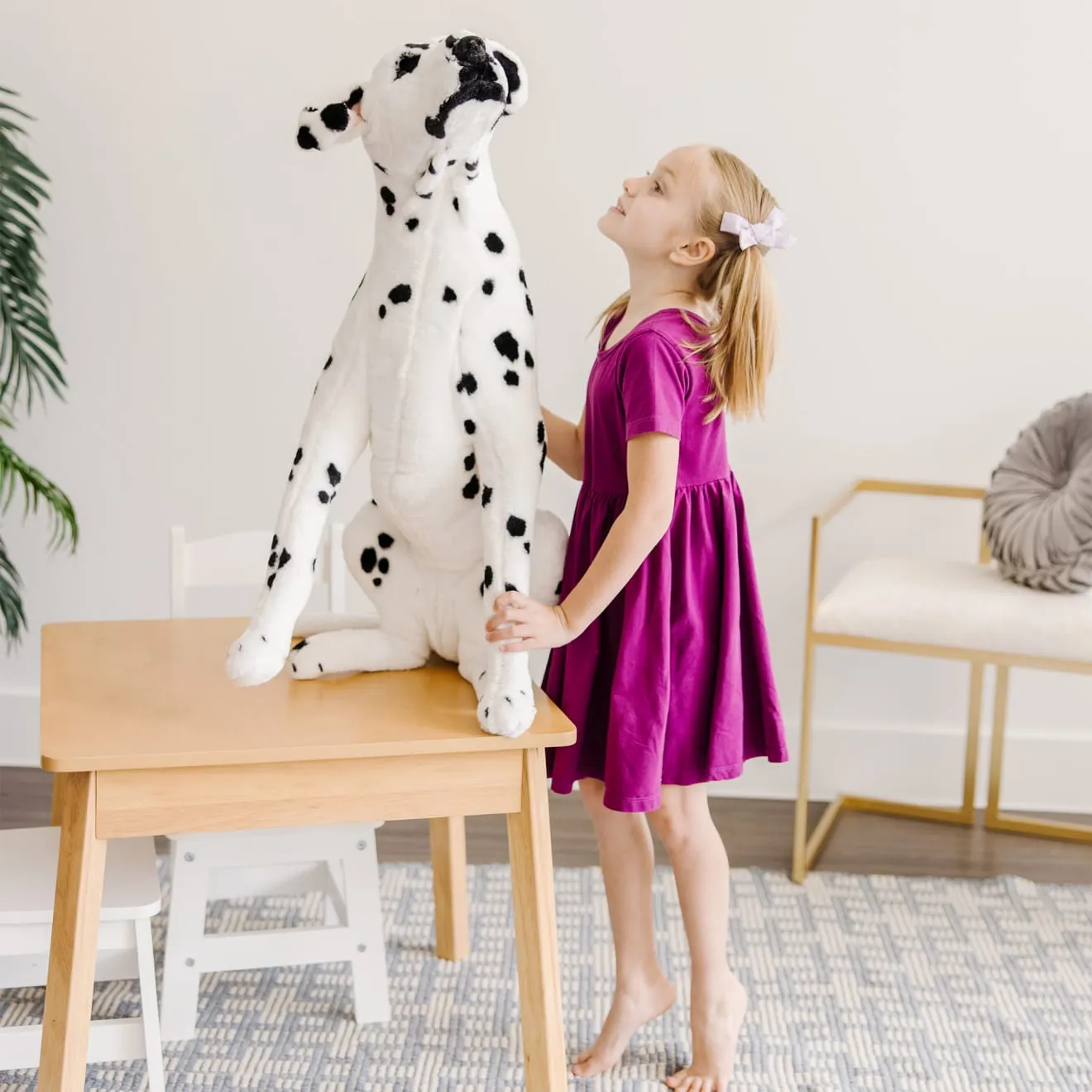 Melissa & Doug Dalmatiër Reuzenknuffel Groot Gevlekt