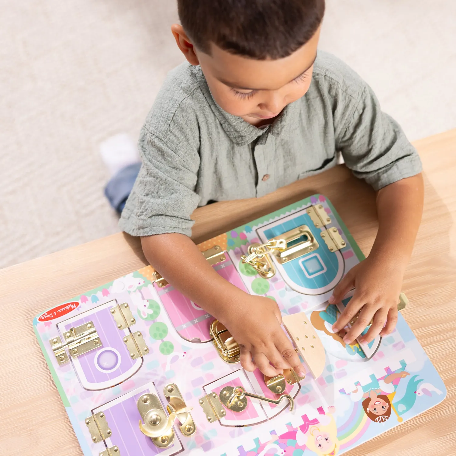 Melissa & Doug Princess Castle Latches Board slotjesbord prinses