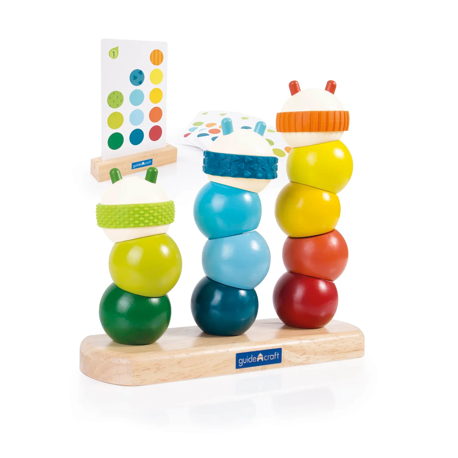 Guidecraft Caterpillar Stacking stapelspeelgoed 2 jaar