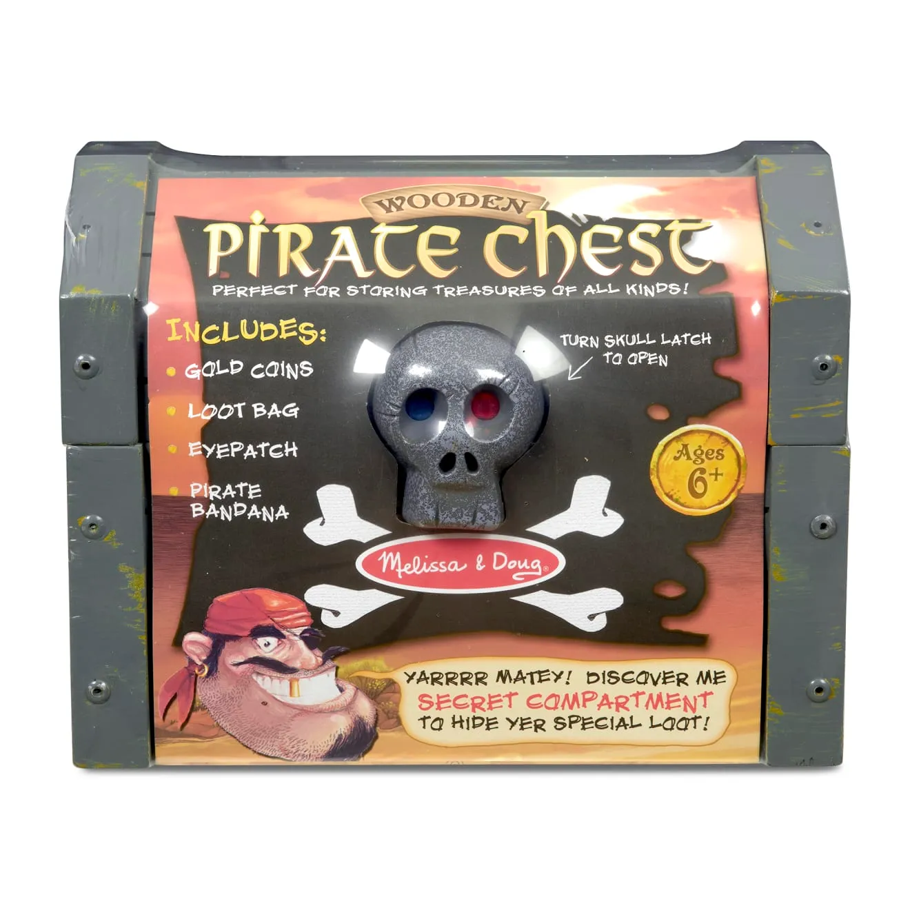 Melissa & Doug Piratenkist Houten Speelset Accessoires