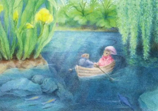Ginger Fairy Monika Speck Bootsfahrt ansichtkaart 10,5x15