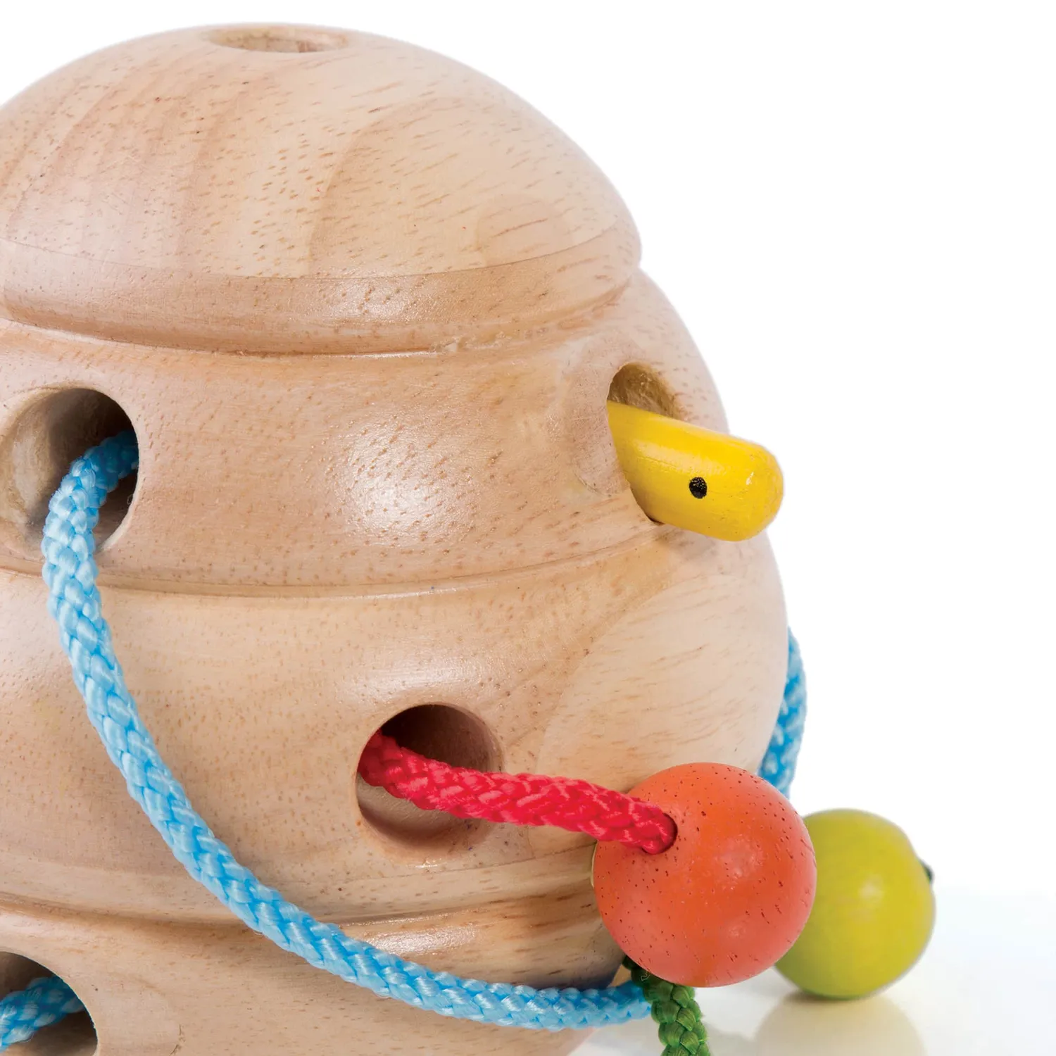 Guidecraft Beehive Lacing rijgspel bijenkorf 3 bijtjes