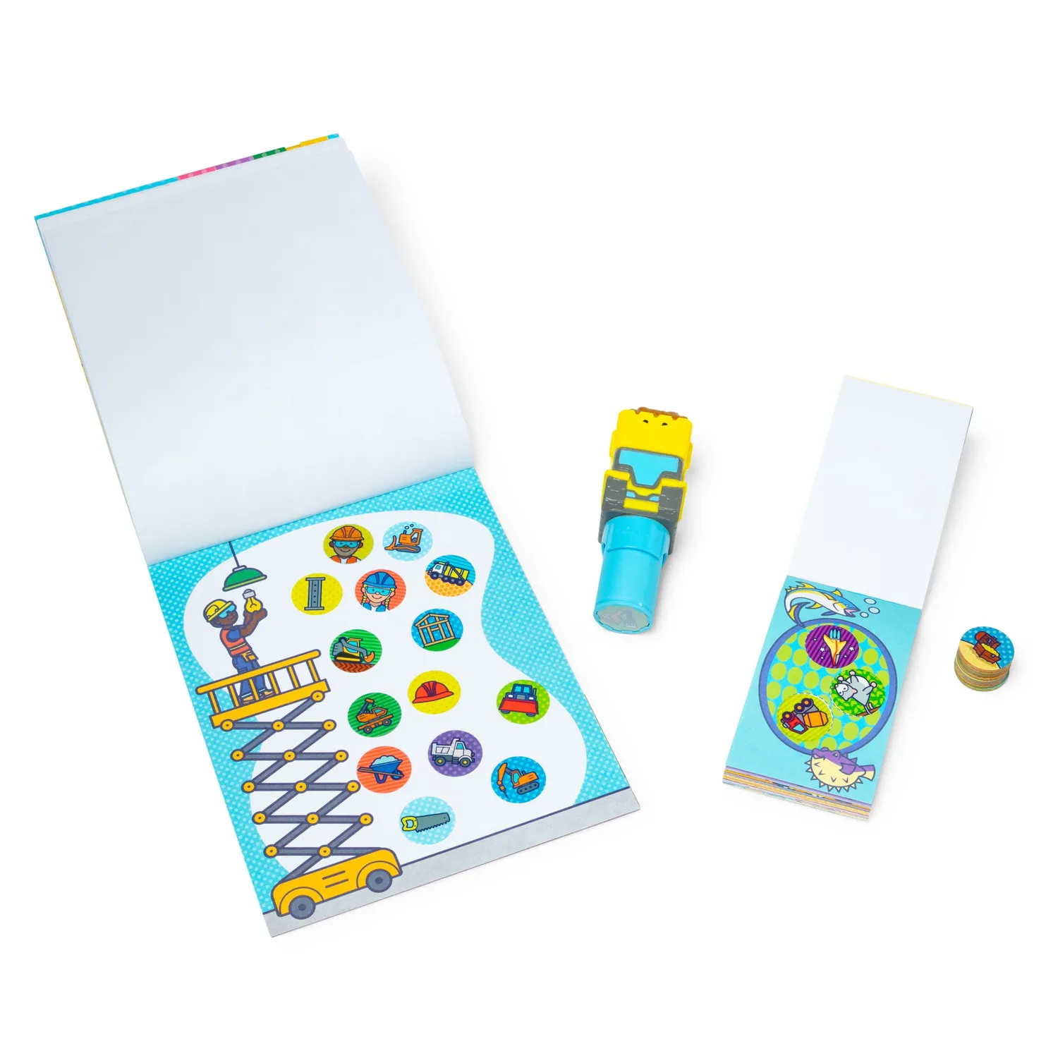 Melissa & Doug Sticker WOW Bulldozer Stickerstempelset