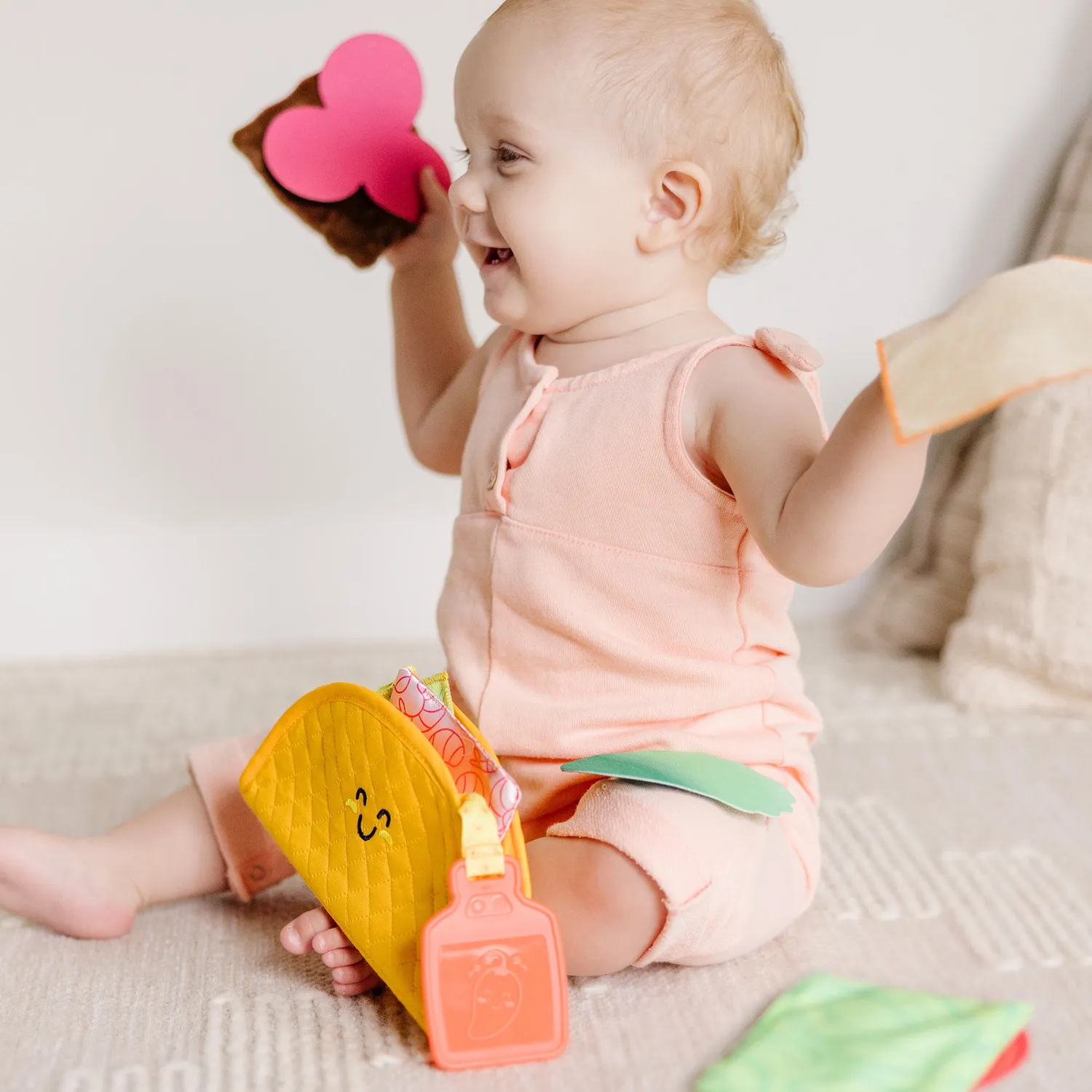 Melissa & Doug Soft Taco babyspeelgoed stof vulling 6 maanden