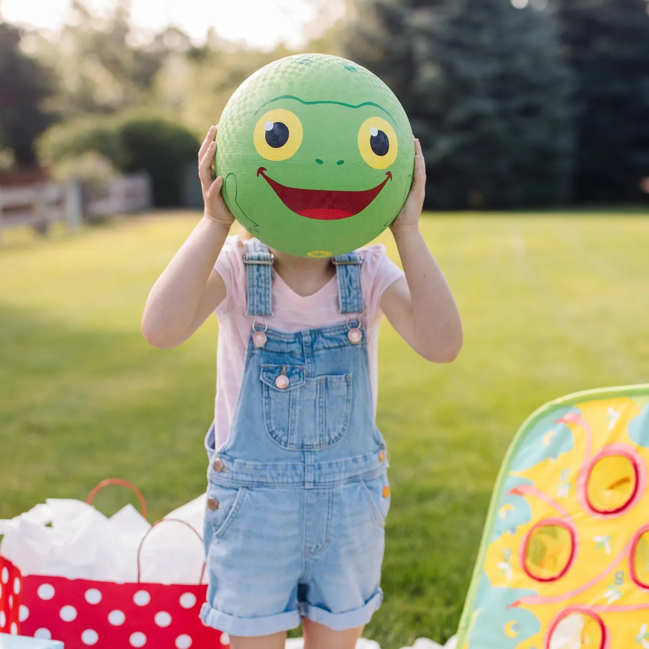 Melissa & Doug Froggy Kickball stuiterbal groen