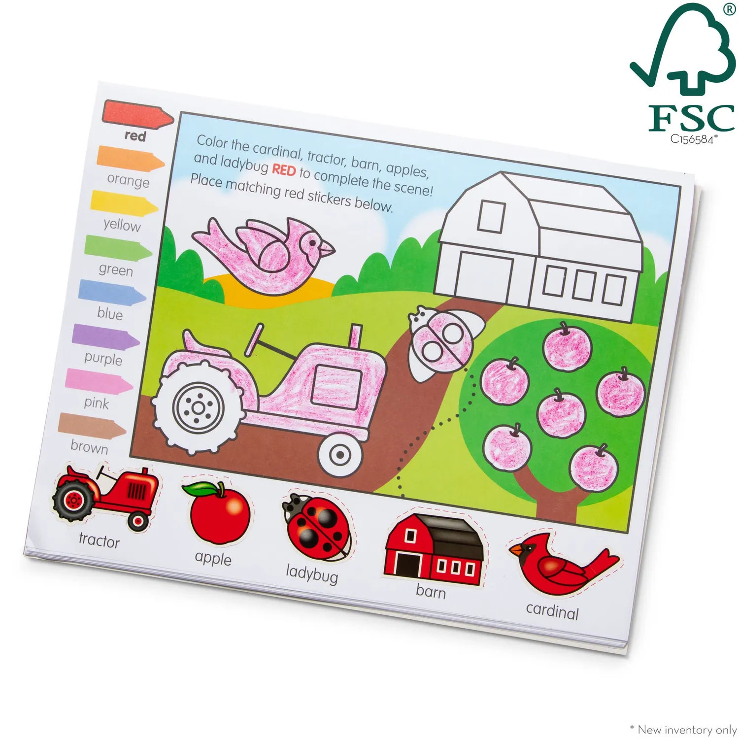 Melissa & Doug Colors & Shapes activiteitenblok stickers