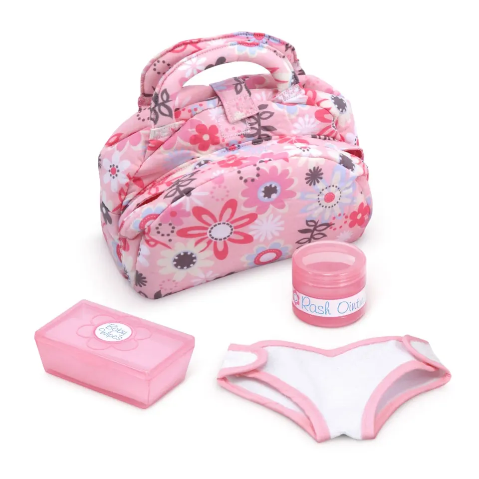 Melissa & Doug Mine to Love luiertas poppenset bloemen