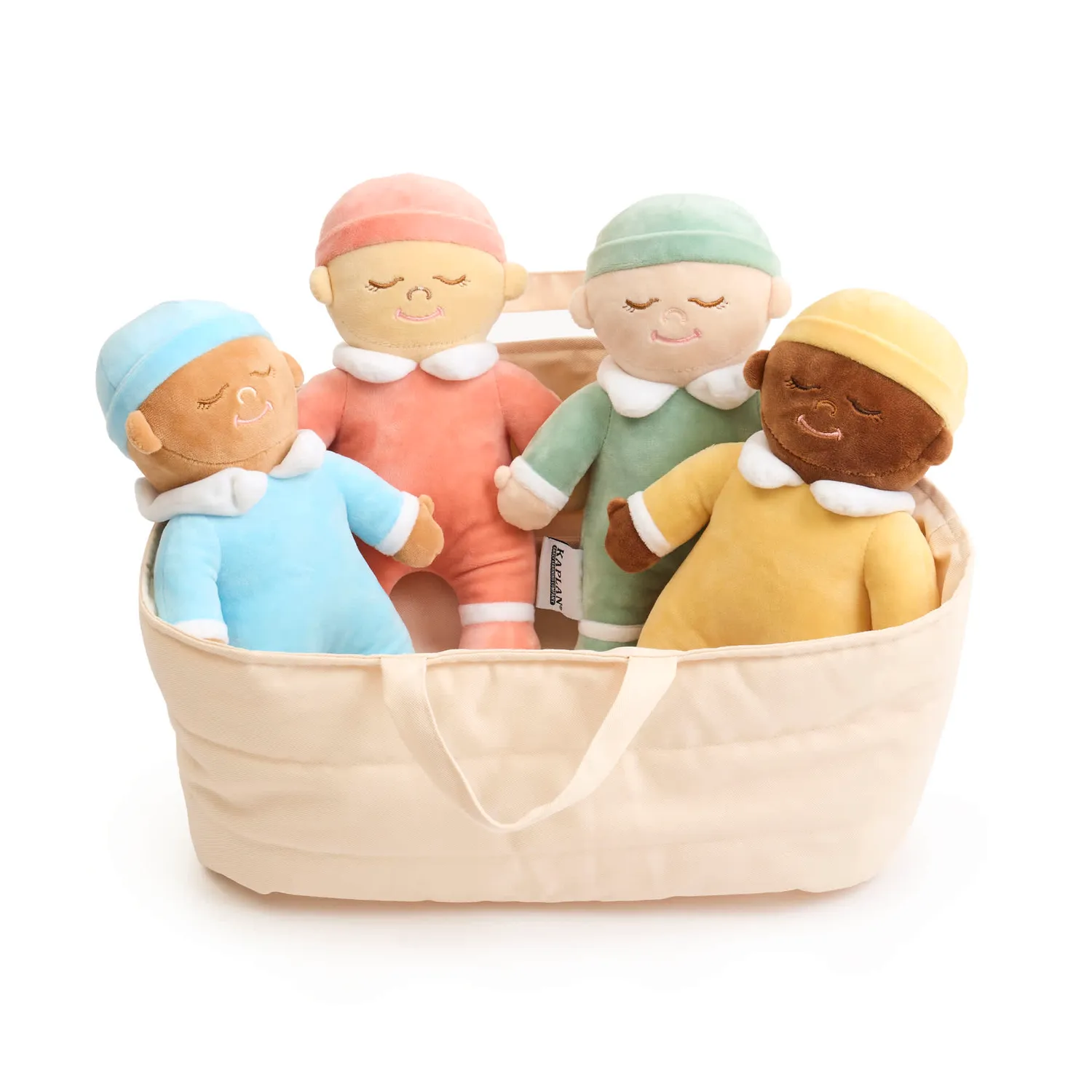 Guidecraft Cuddle Dolls knuffelpoppen set van 4