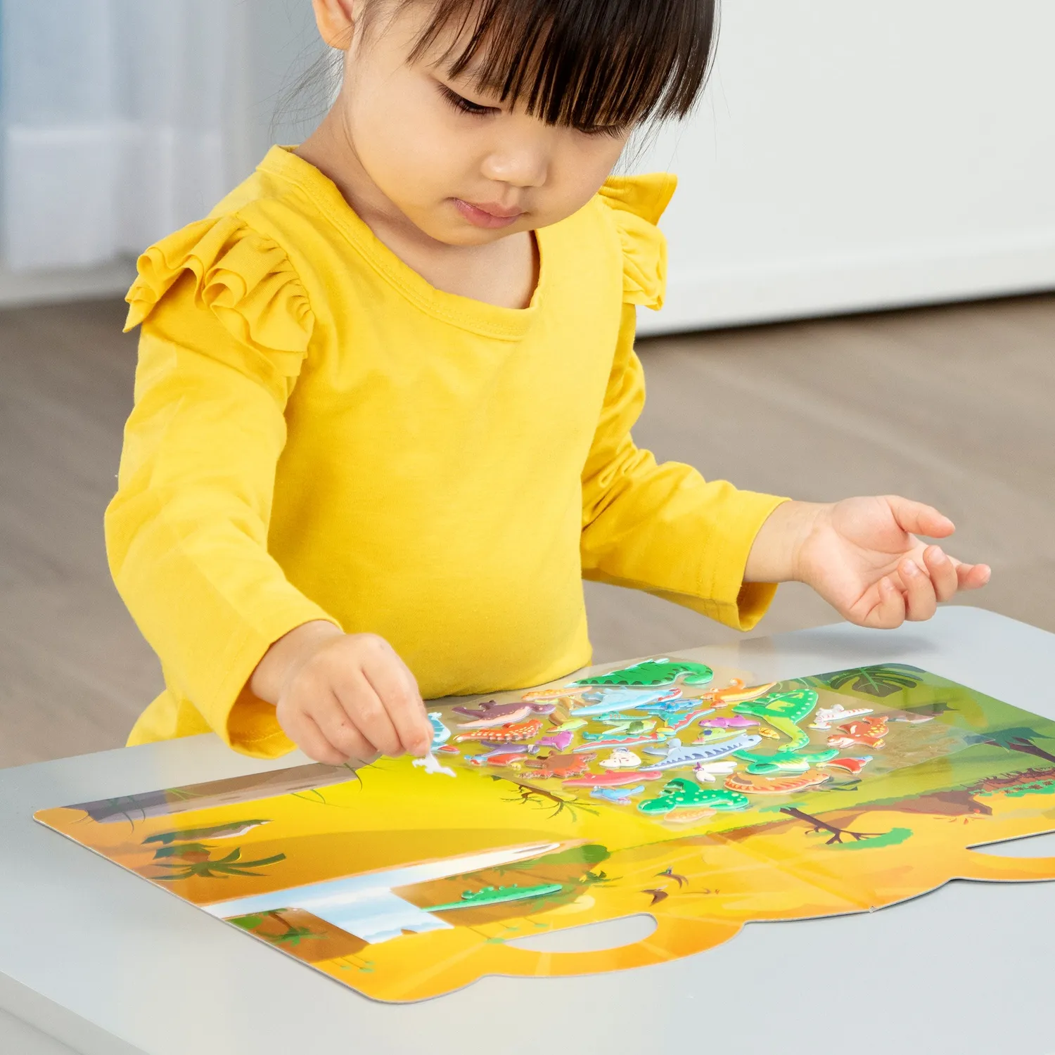 Melissa & Doug Puffy Sticker dino stickers herbruikbaar 36 stuks