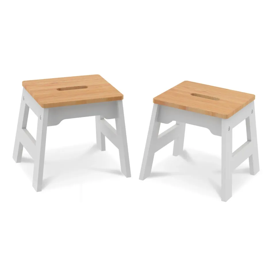 Melissa & Doug Wooden Stools krukjes 2 stuks 28 cm