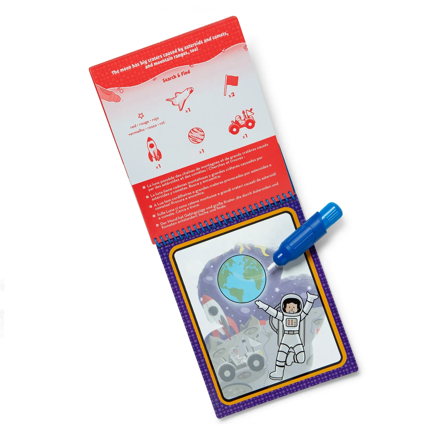 Melissa & Doug Water Wow Space kleurboek met waterpen