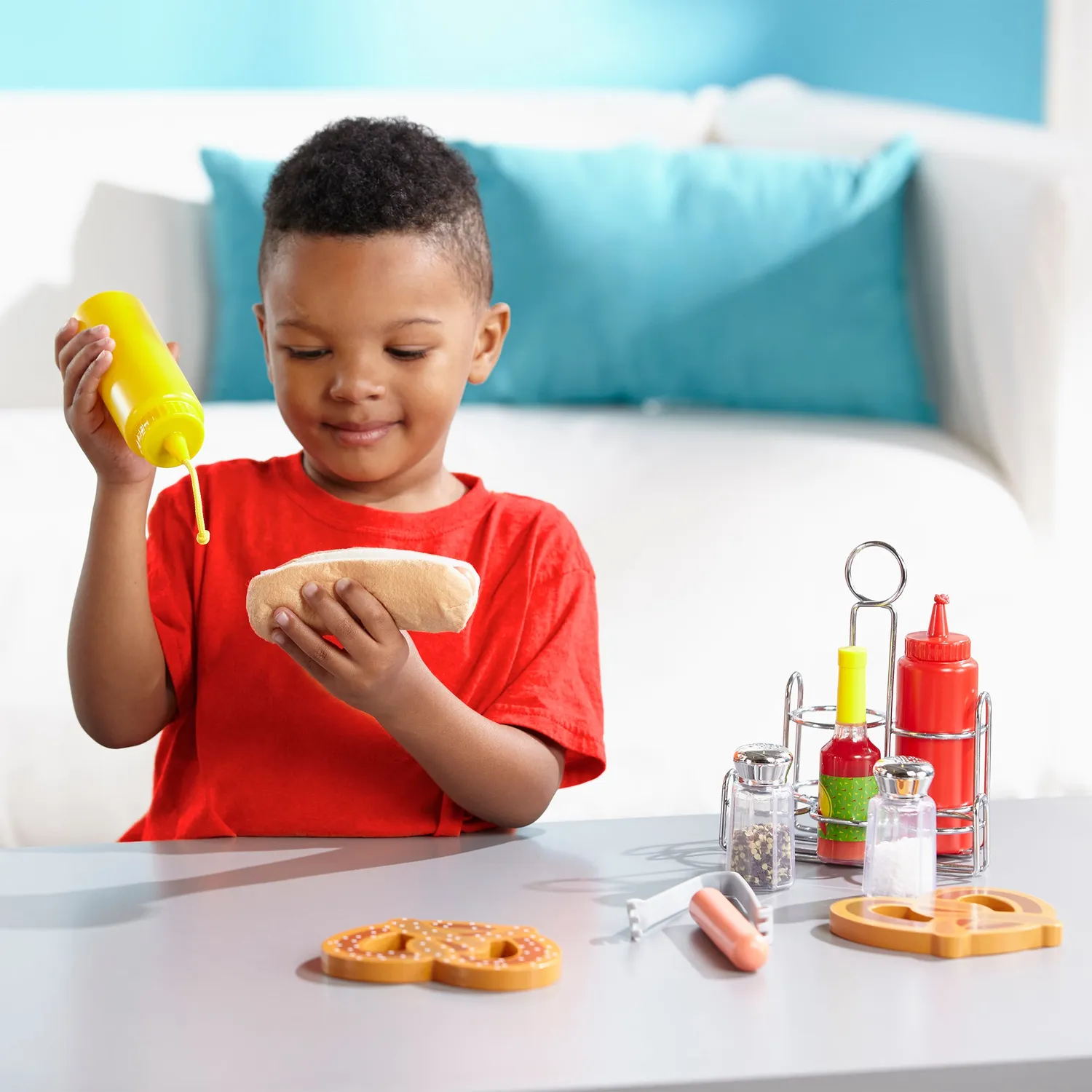 Melissa & Doug Condiments speelgoed keukenset 6-delig