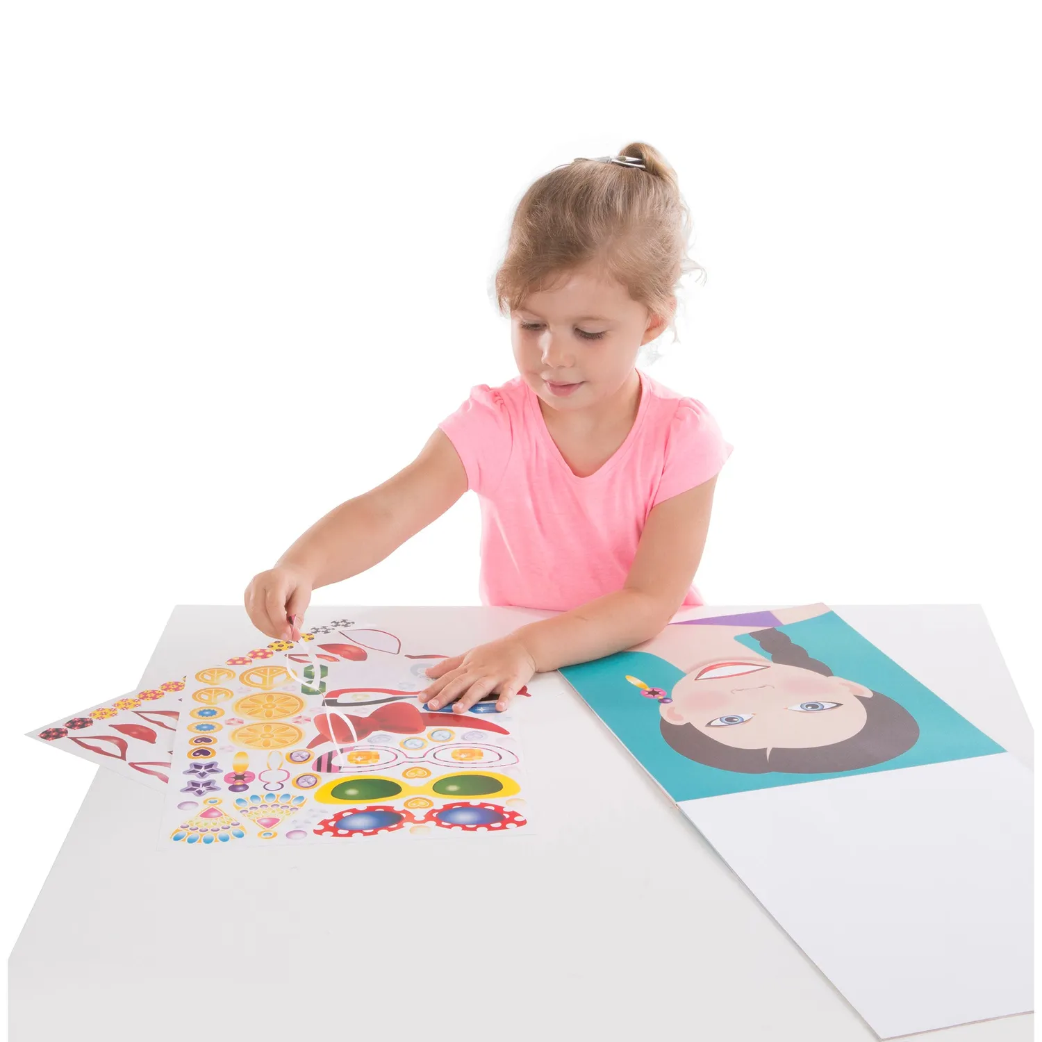 Melissa & Doug Make-a-Face Fashion Faces stickerboek