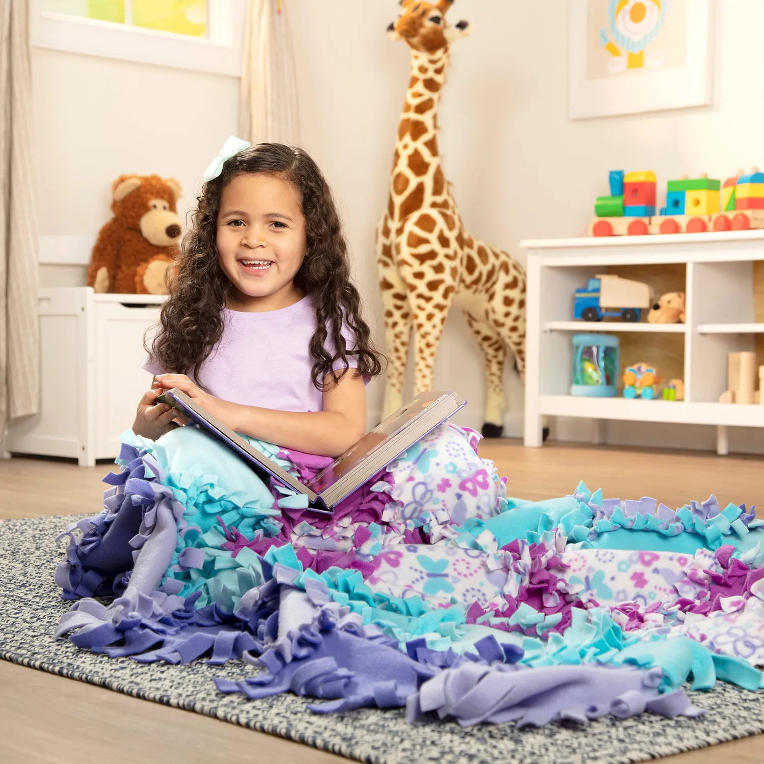 Melissa & Doug Created by Me Butterfly fleece deken knutselset