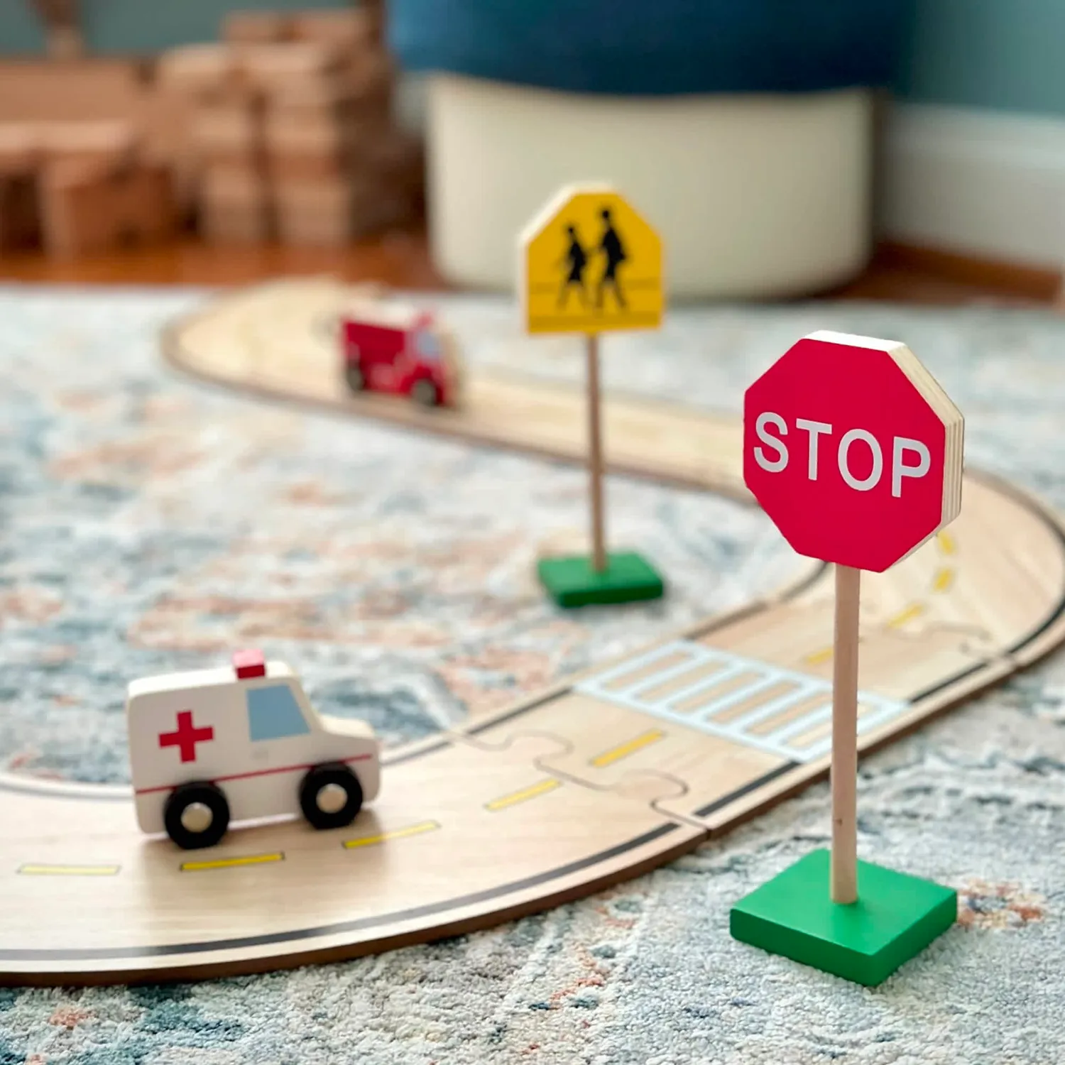 Guidecraft Block Play Traffic Signs verkeersborden 13-delig hout