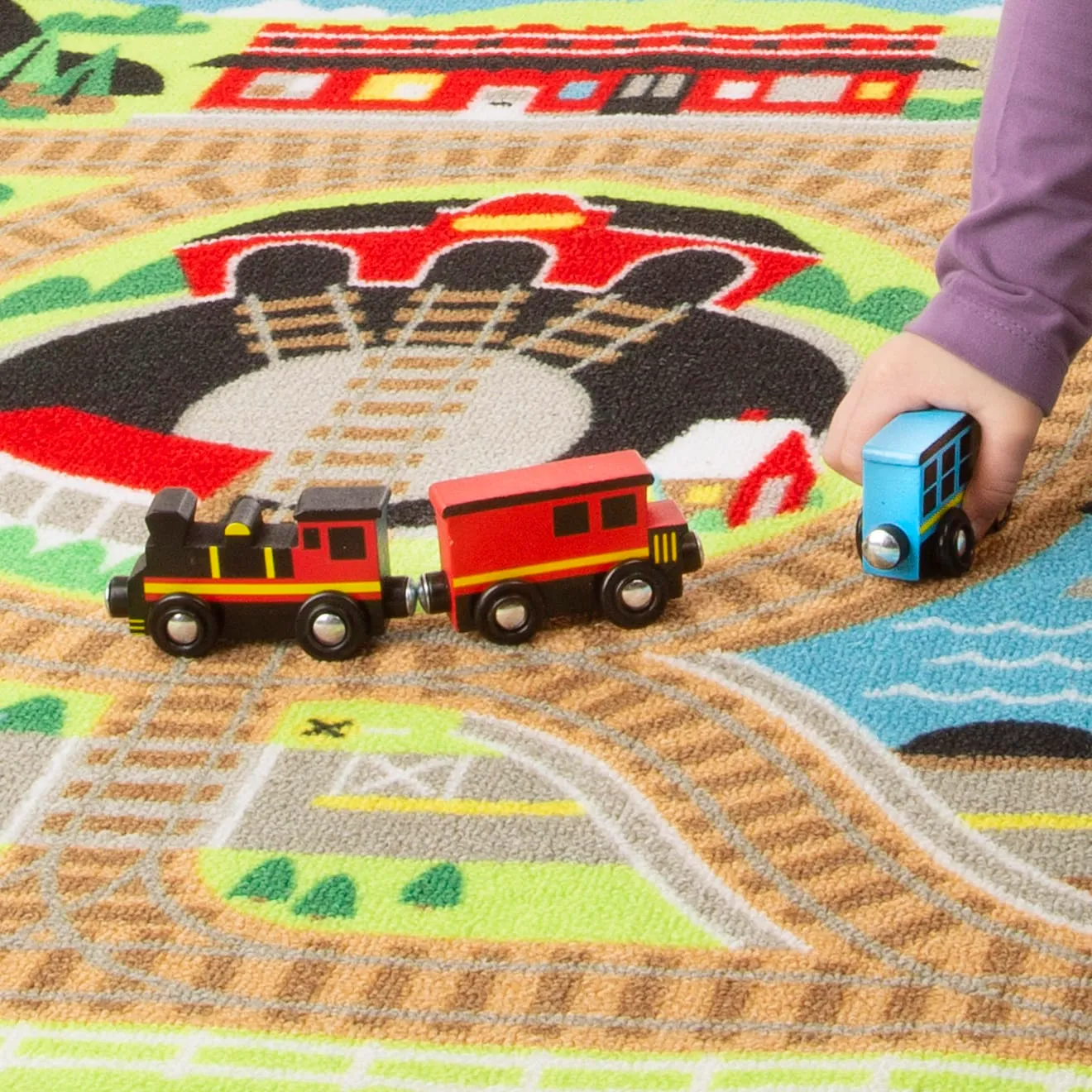 Melissa & Doug Round the Rails speelkleed trein 3 wagons