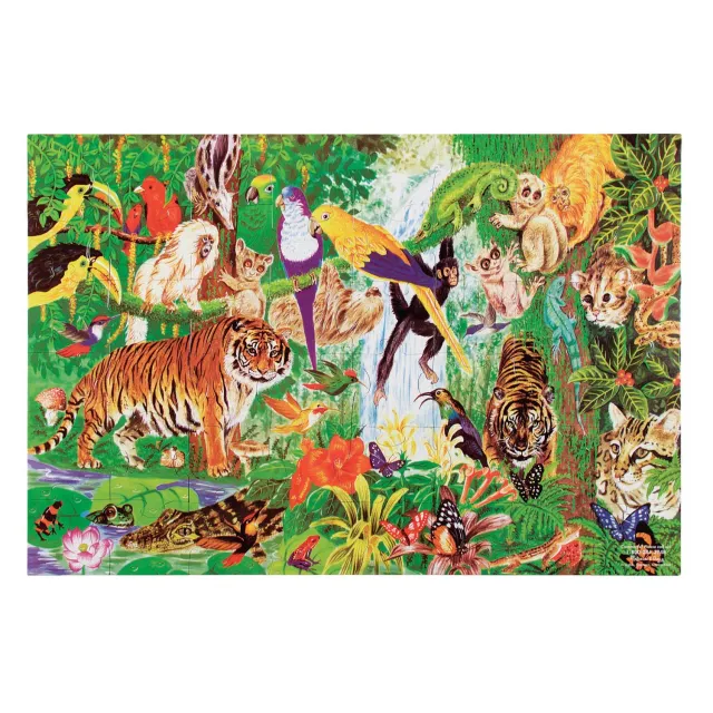Melissa & Doug Rainforest Floor vloerpuzzel 48 stukjes regenwoud