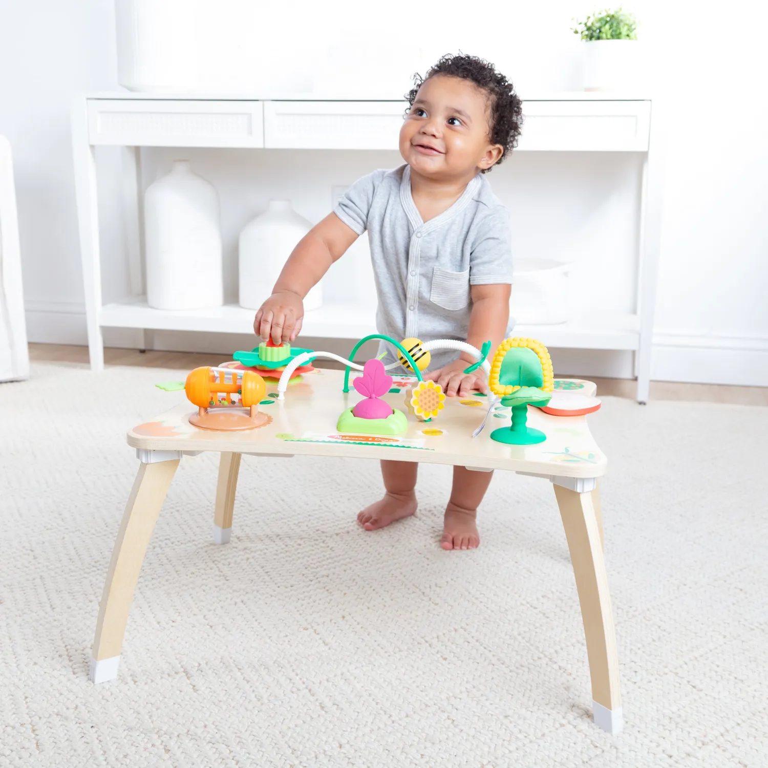 Melissa & Doug Farmers Market 3-in-1 activiteitencentrum baby hout