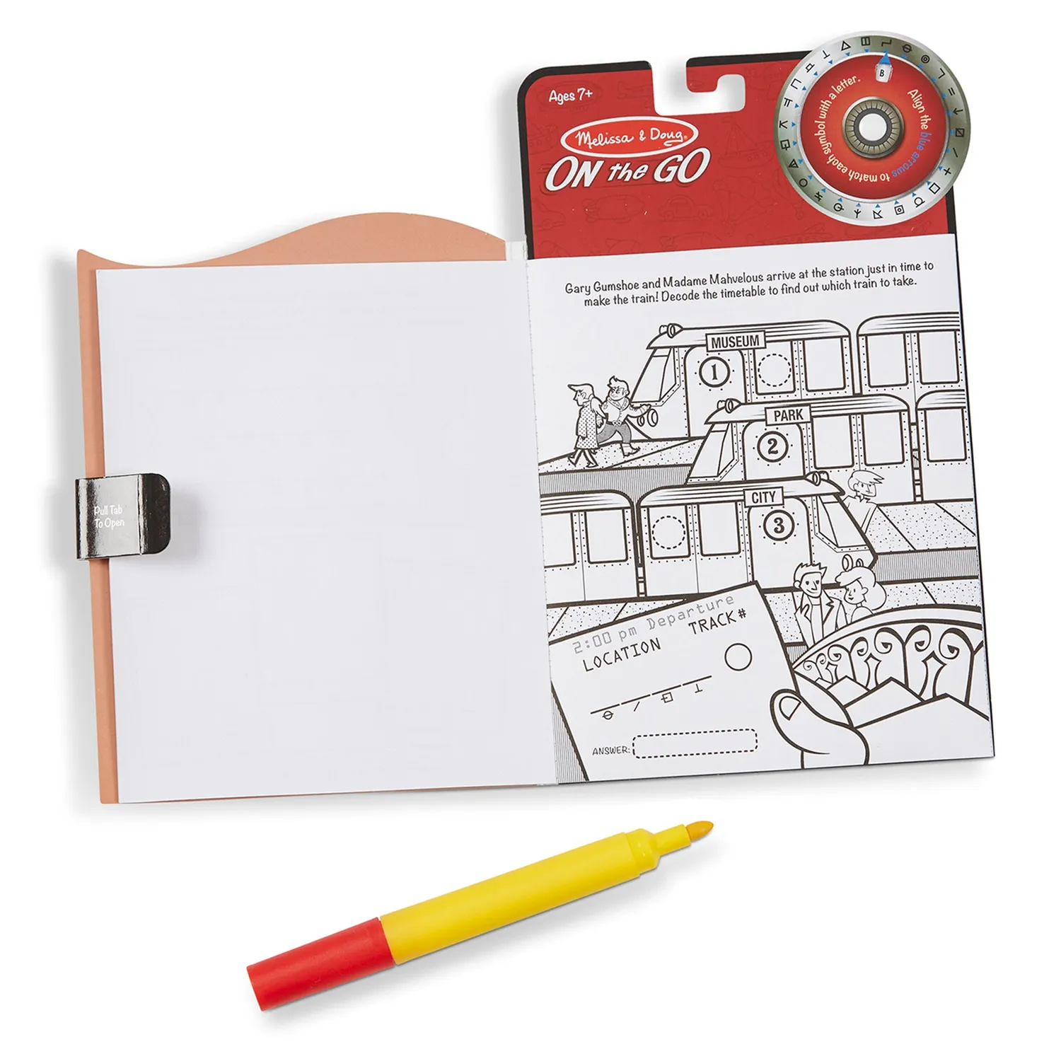 Melissa & Doug On the Go Secret Decoder activiteitenboek 3-pack codes